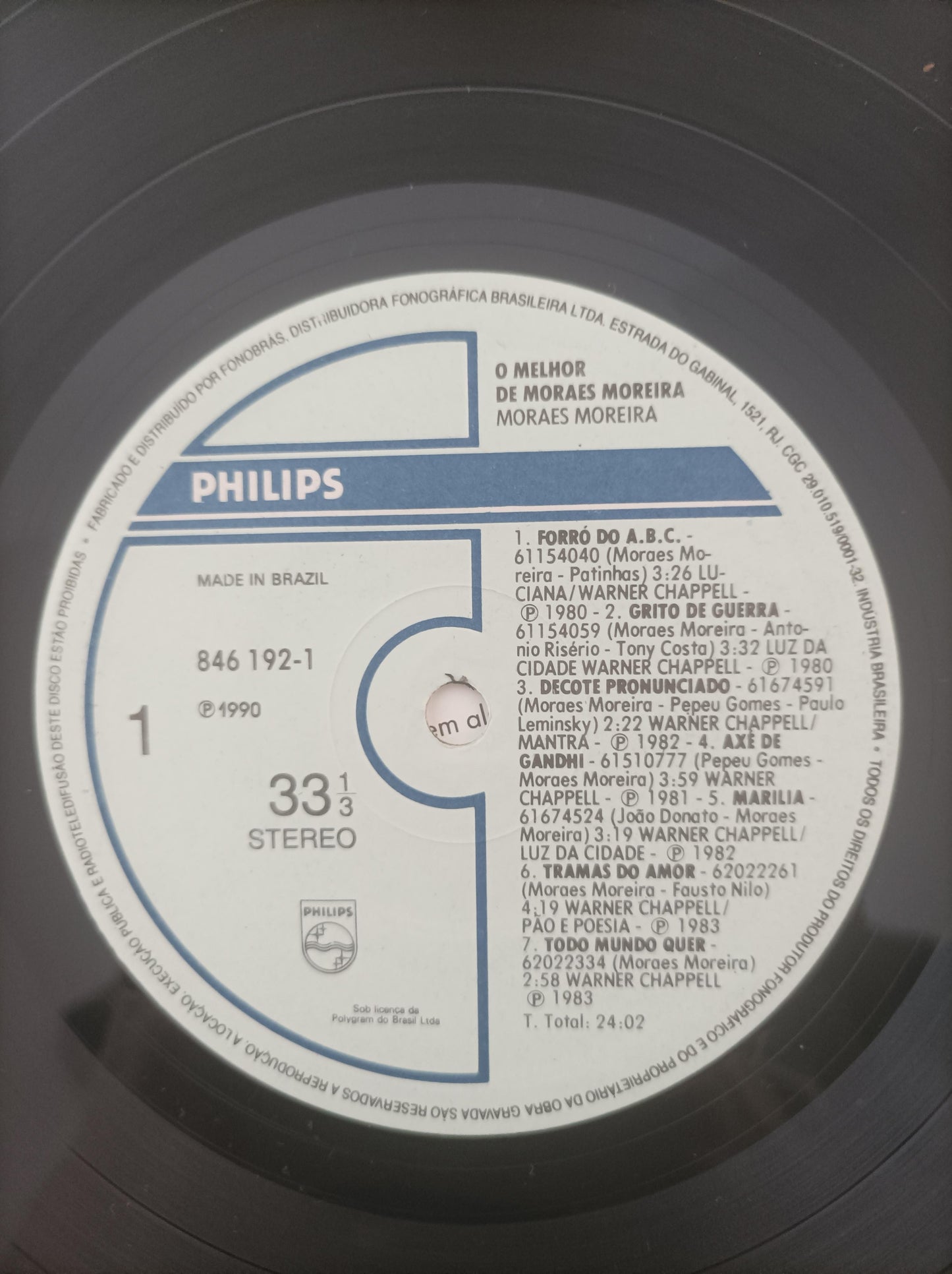 Lp Vinil Moraes Moreira O melhor de Com Encarte