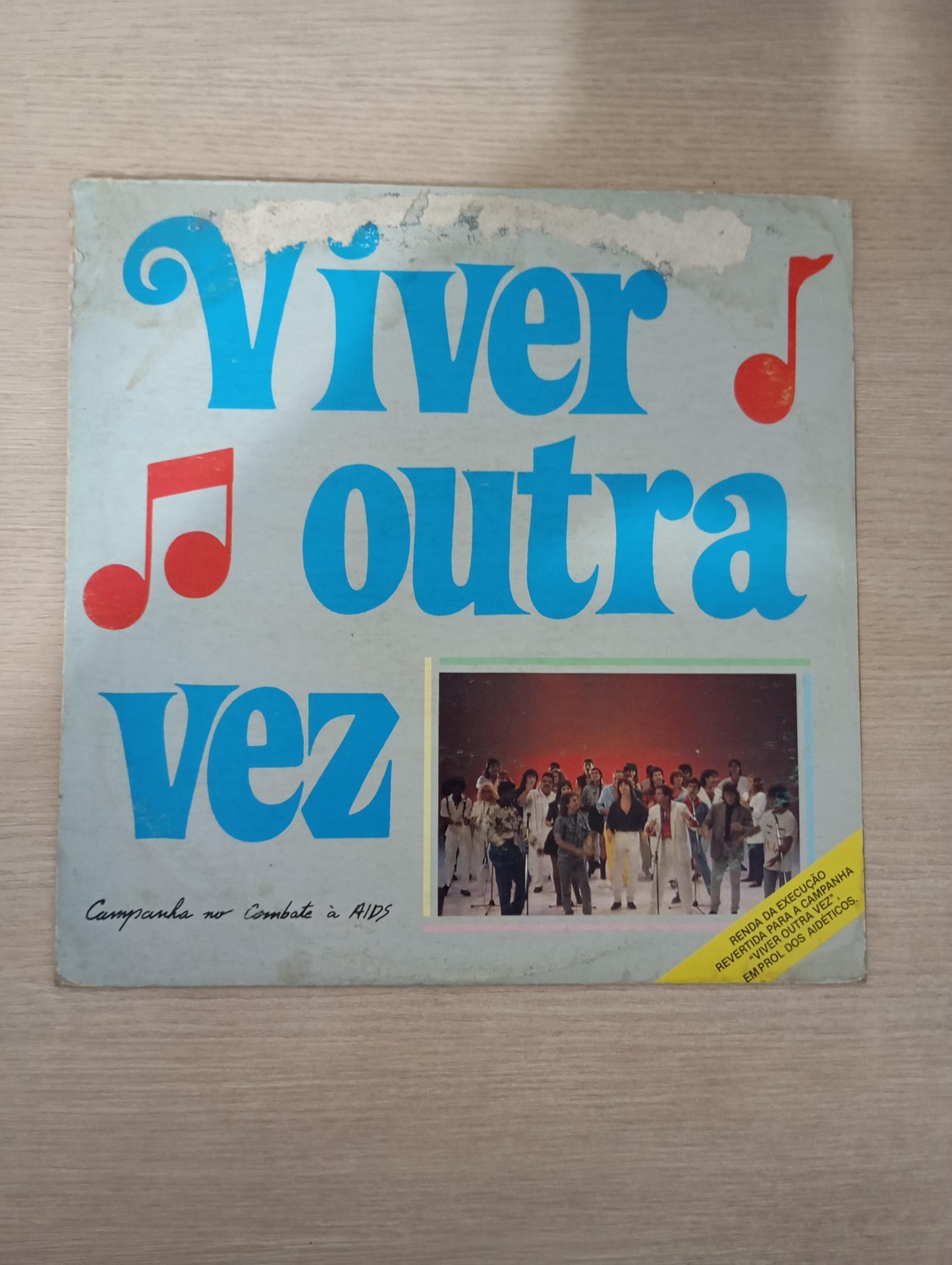 Lp Vinil Viver Outra Vez Campanha no Combate À AIDS