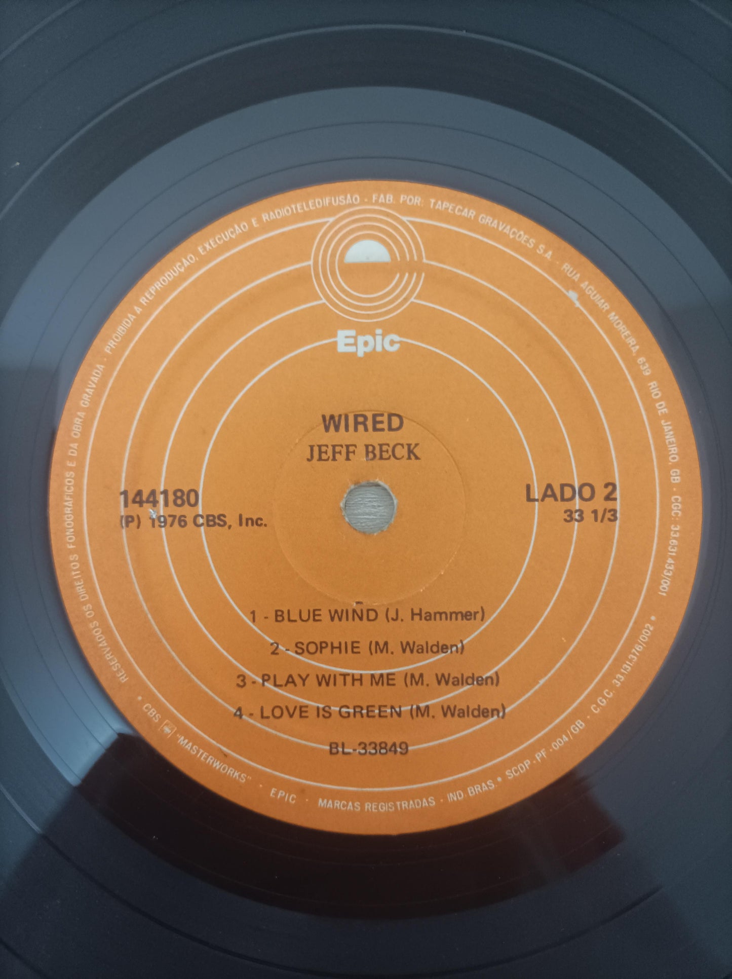 Lp Vinil Jeff Beck Wired, Leia