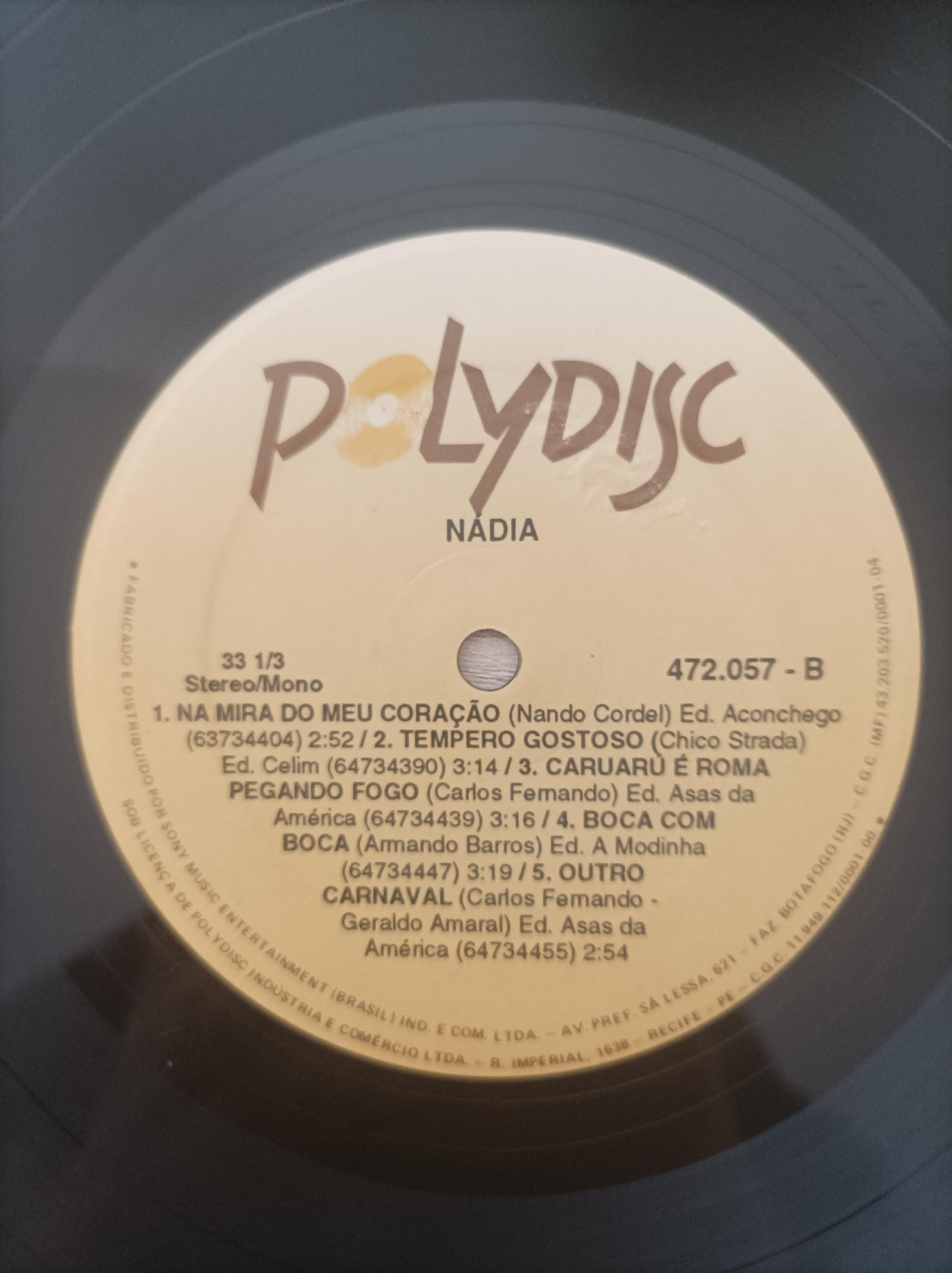 Lp Vinil Nádia Maia 1993