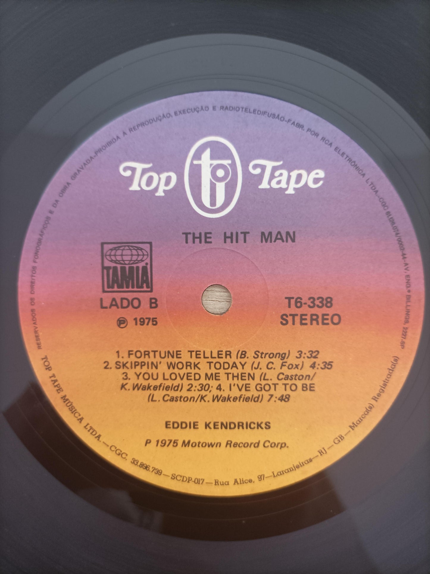 Lp Vinil Eddie Kendricks The Hit Man
