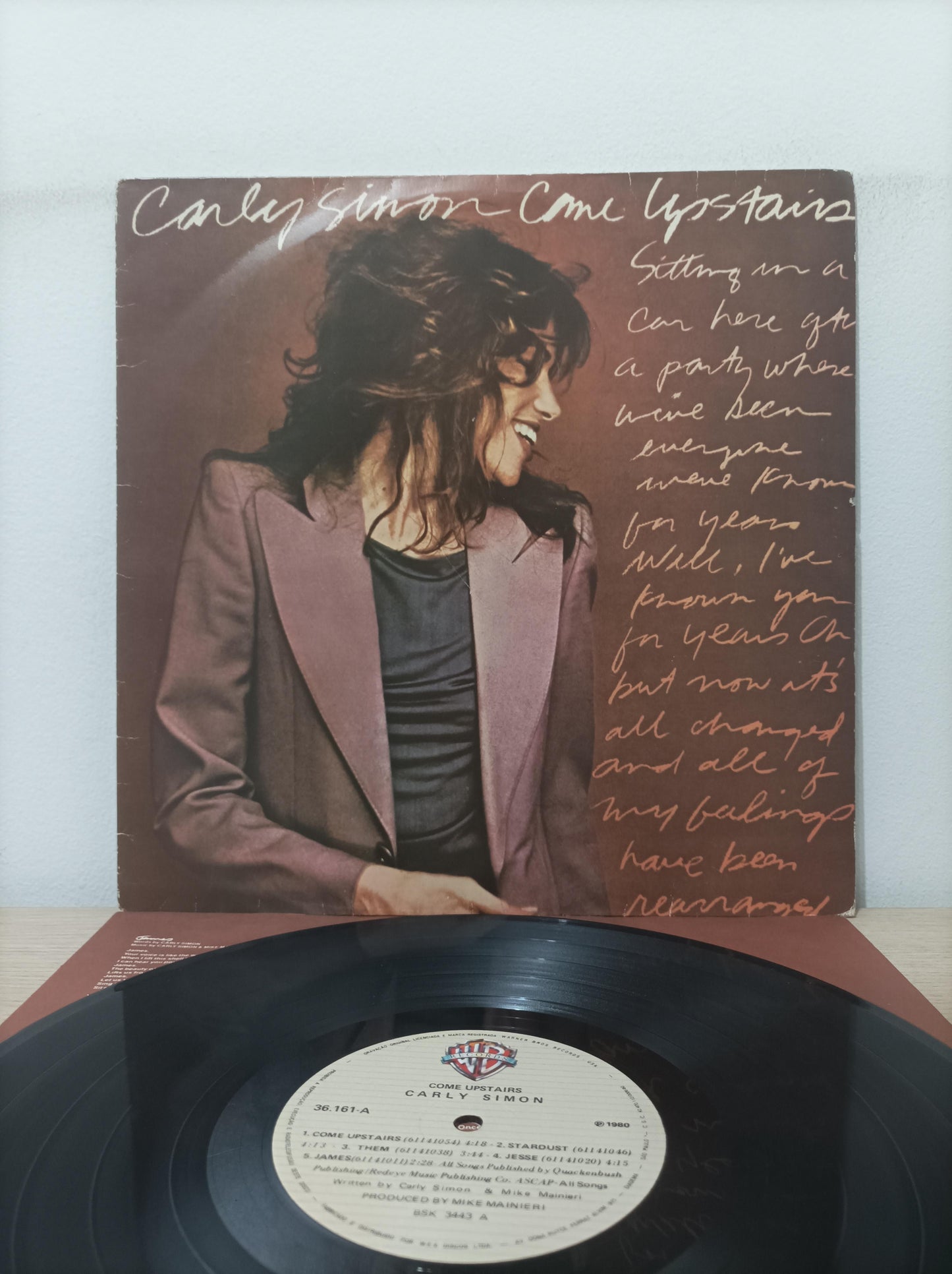 Lp Vinil Carly Simon Come Upstairs Com Encarte