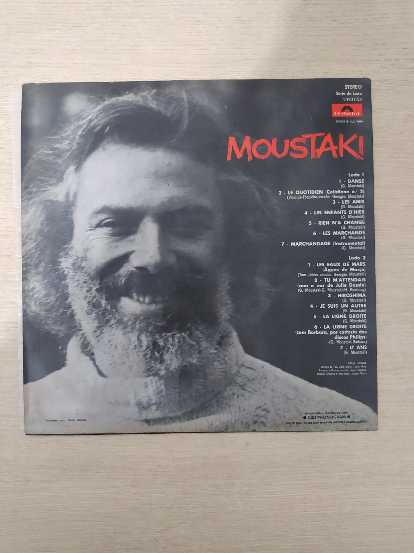Lp Vinil Georges Moustaki Les Eaux De Mars (Águas De Março)