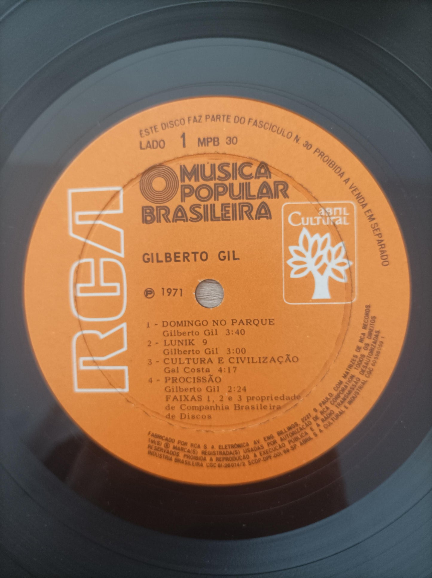 Lp Vinil Gilberto Gil História da MPB Vol. 30