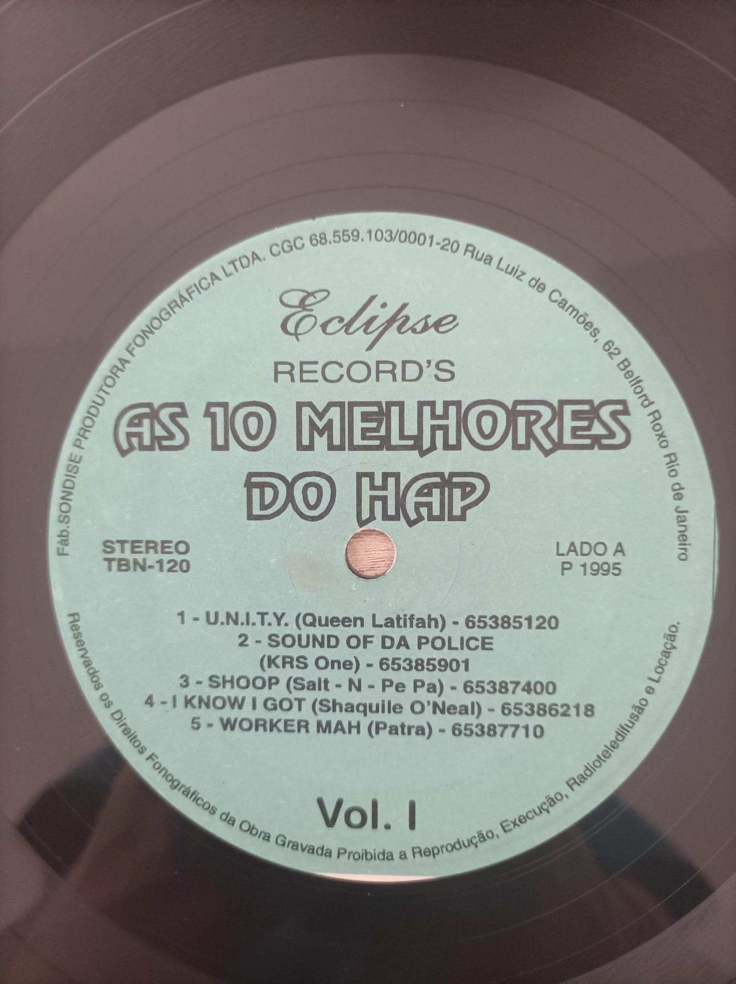 Lp Vinil As 10 Melhores Do Rap Vol. 1