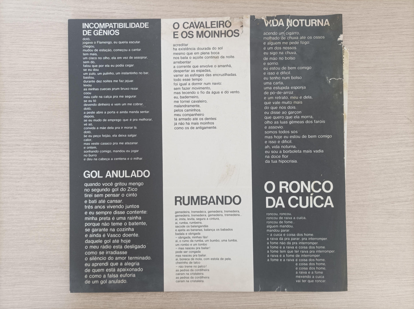 Lp Vinil João Bosco Galos De Briga Com Encarte