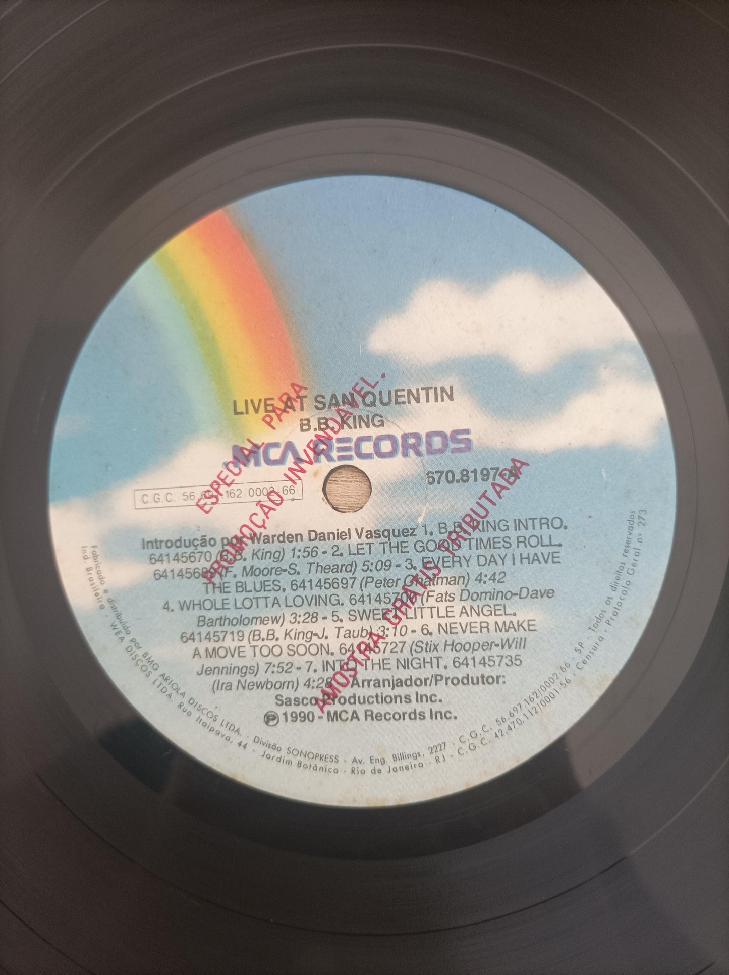 Lp Vinil B.B. King Live At San Quentin