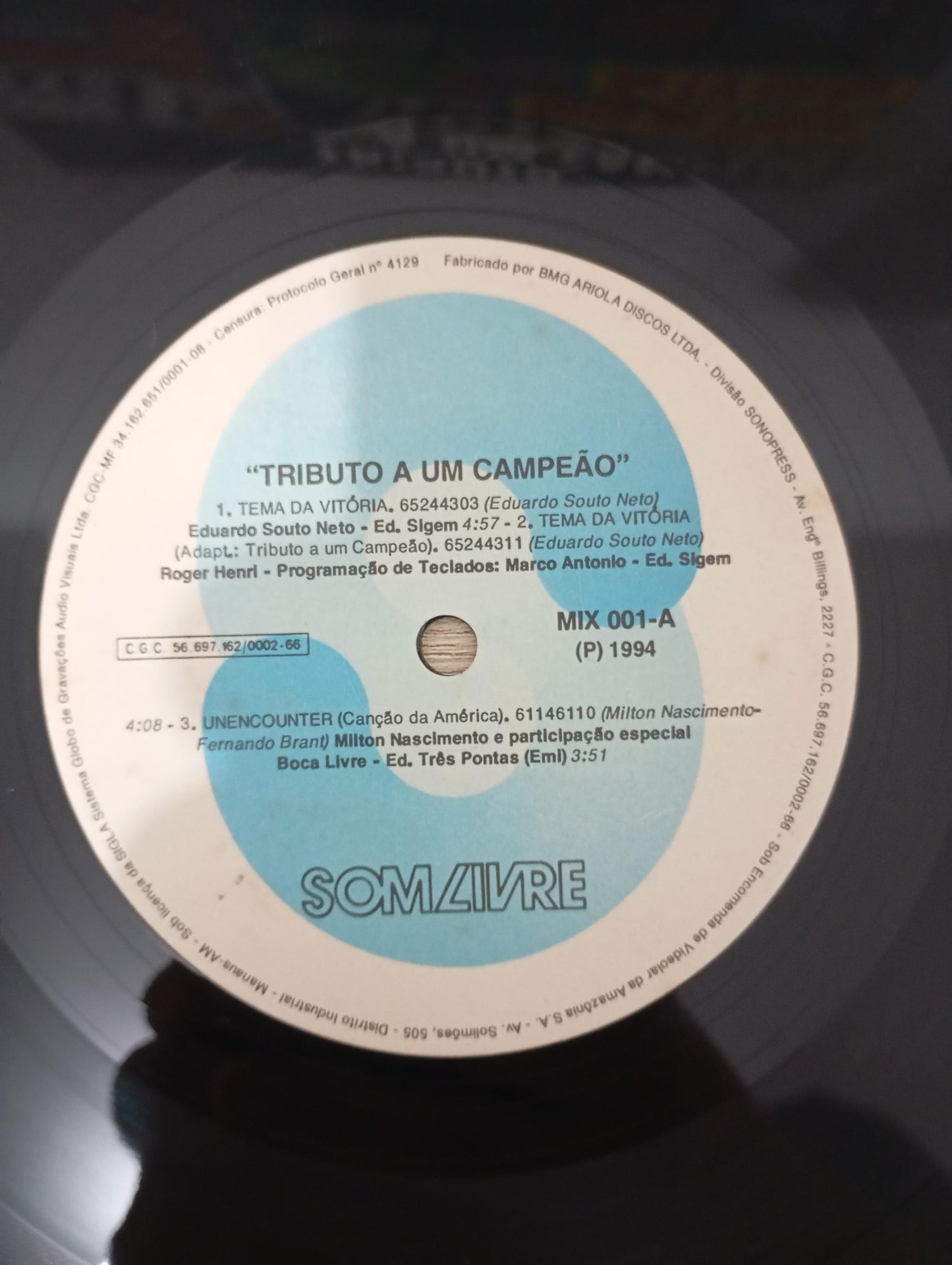 Disco Vinil A Um Campeão Ayrton Senna Tributo A