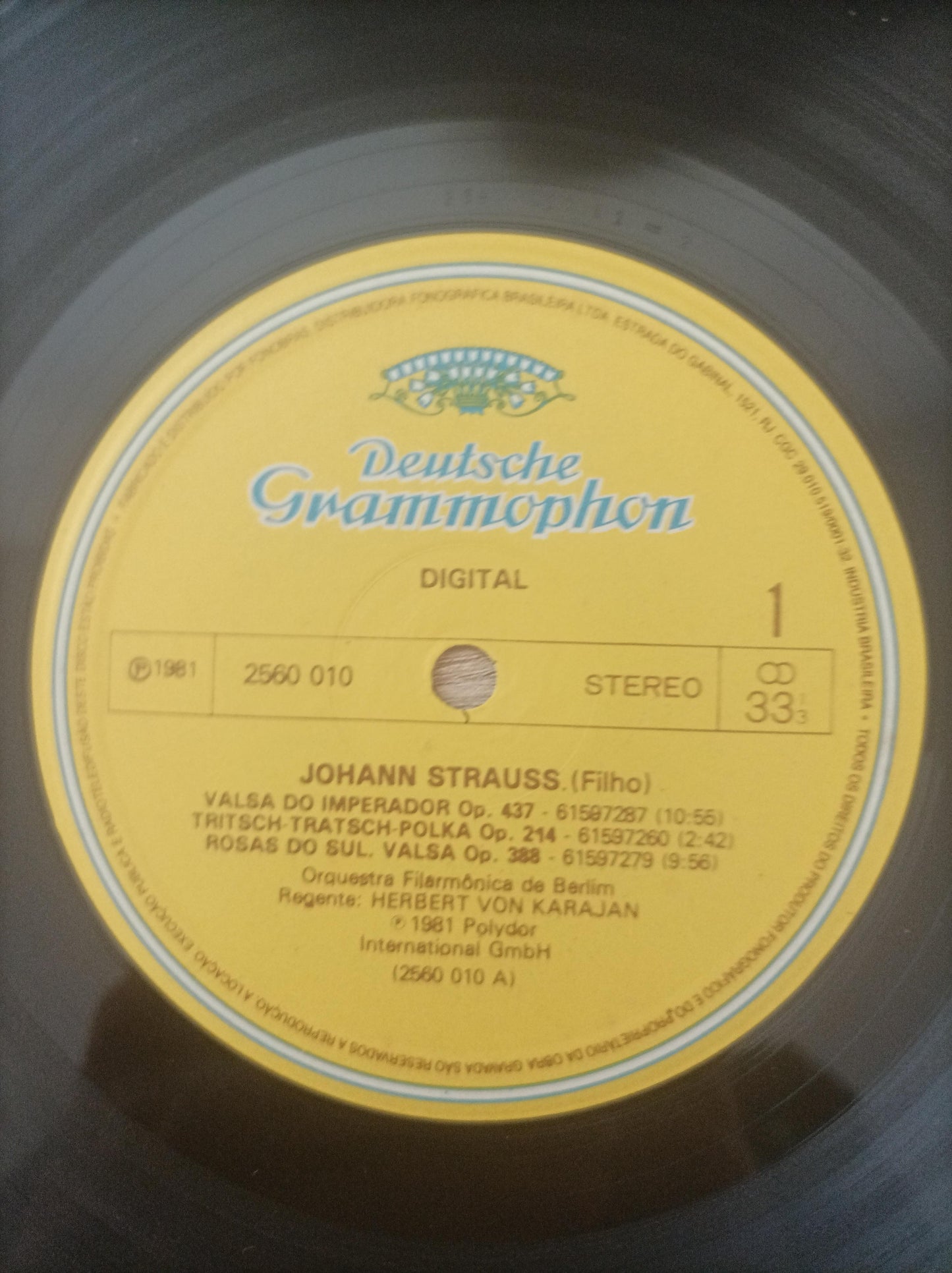 Lp Vinil Berliner Philharmonik Johann & Josef Triplo Encarte