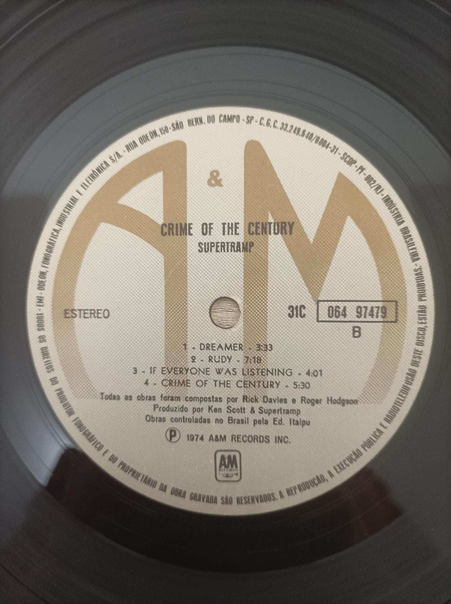 Lp Vinil Supertramp Crime Of The Century, Leia
