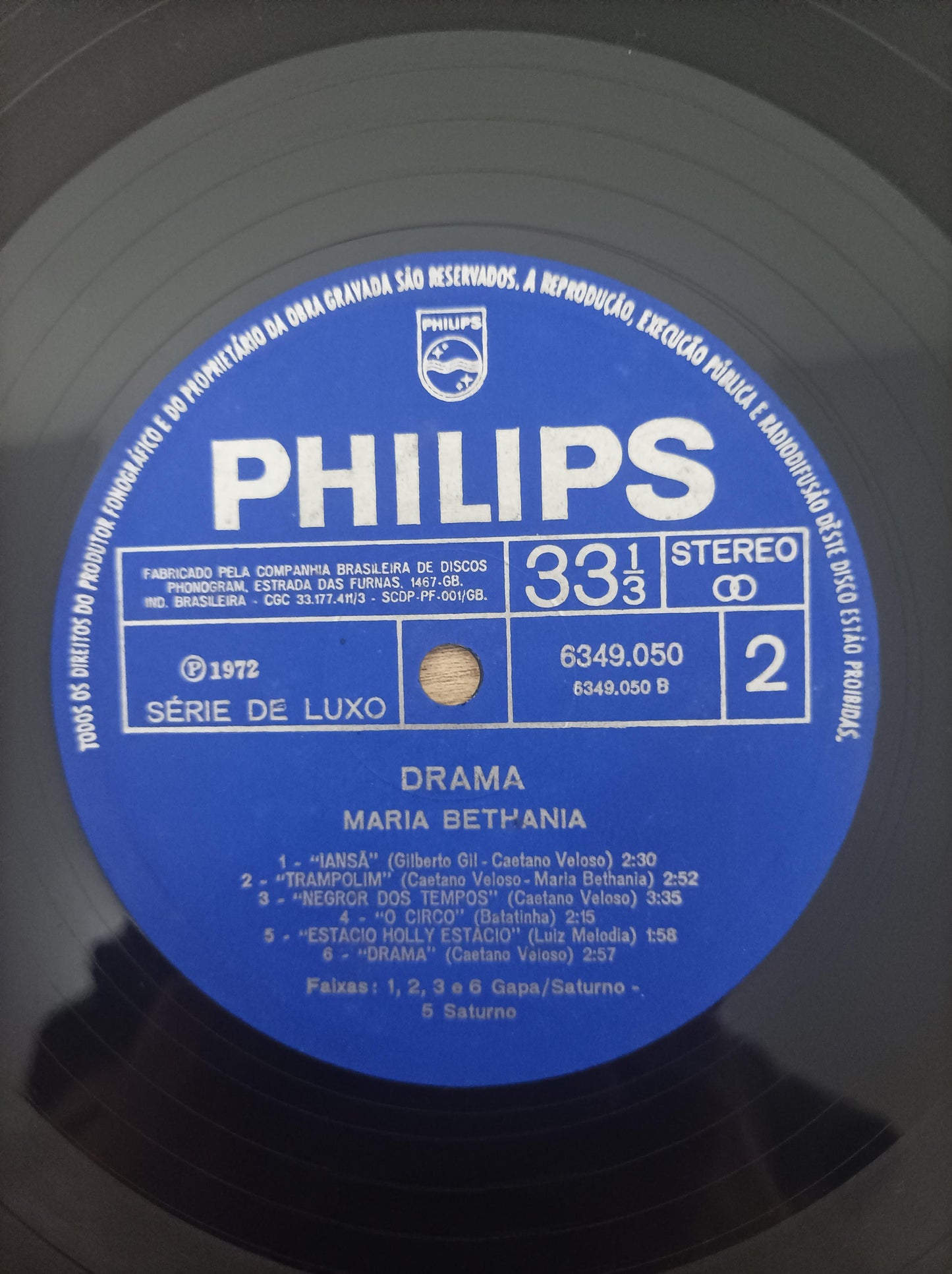 Disco Vinil Drama Maria Bethânia Capa Dupla A