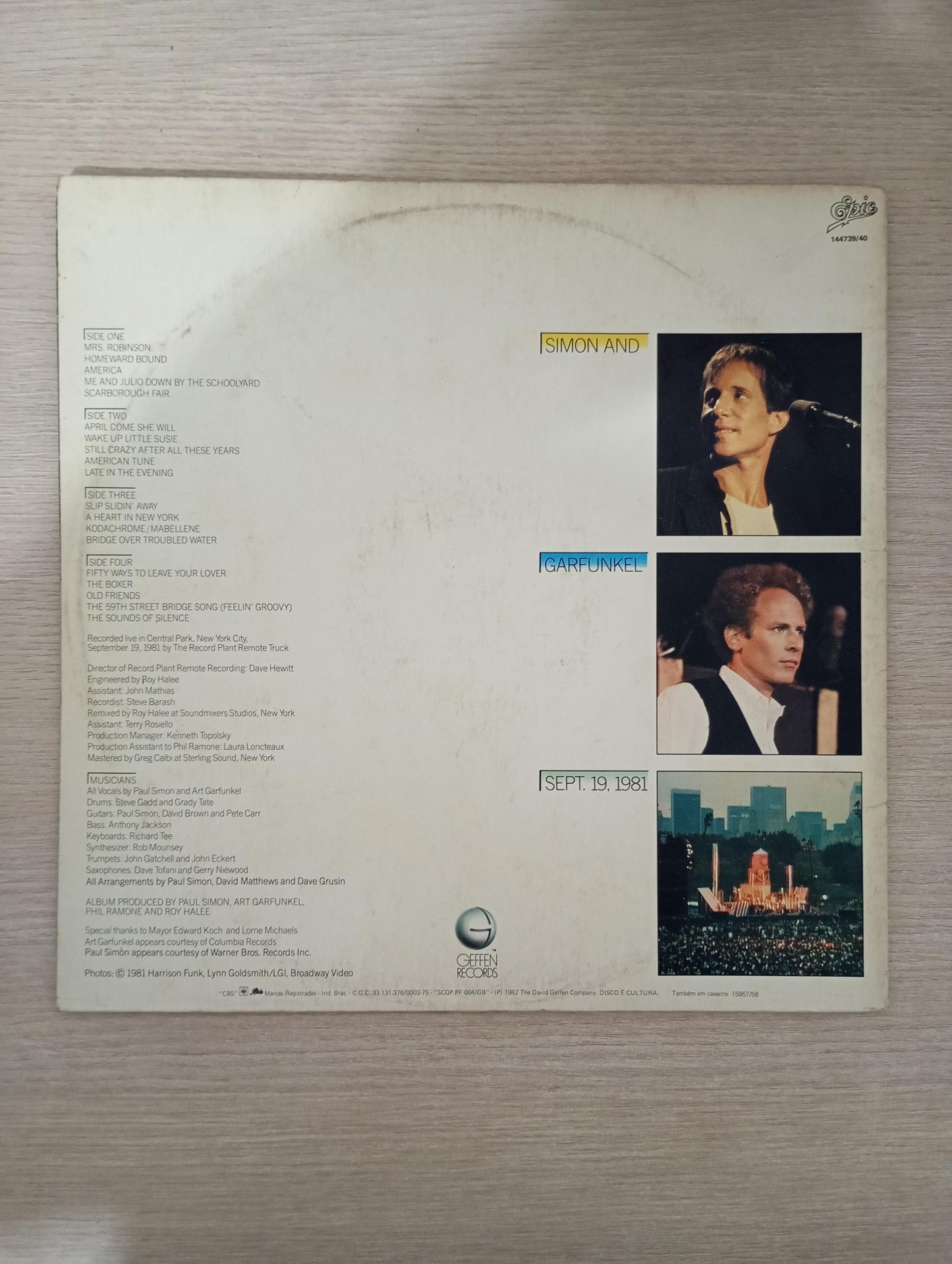 Lp Vinil Simon & Garfunkel The Concert In Central Park Duplo