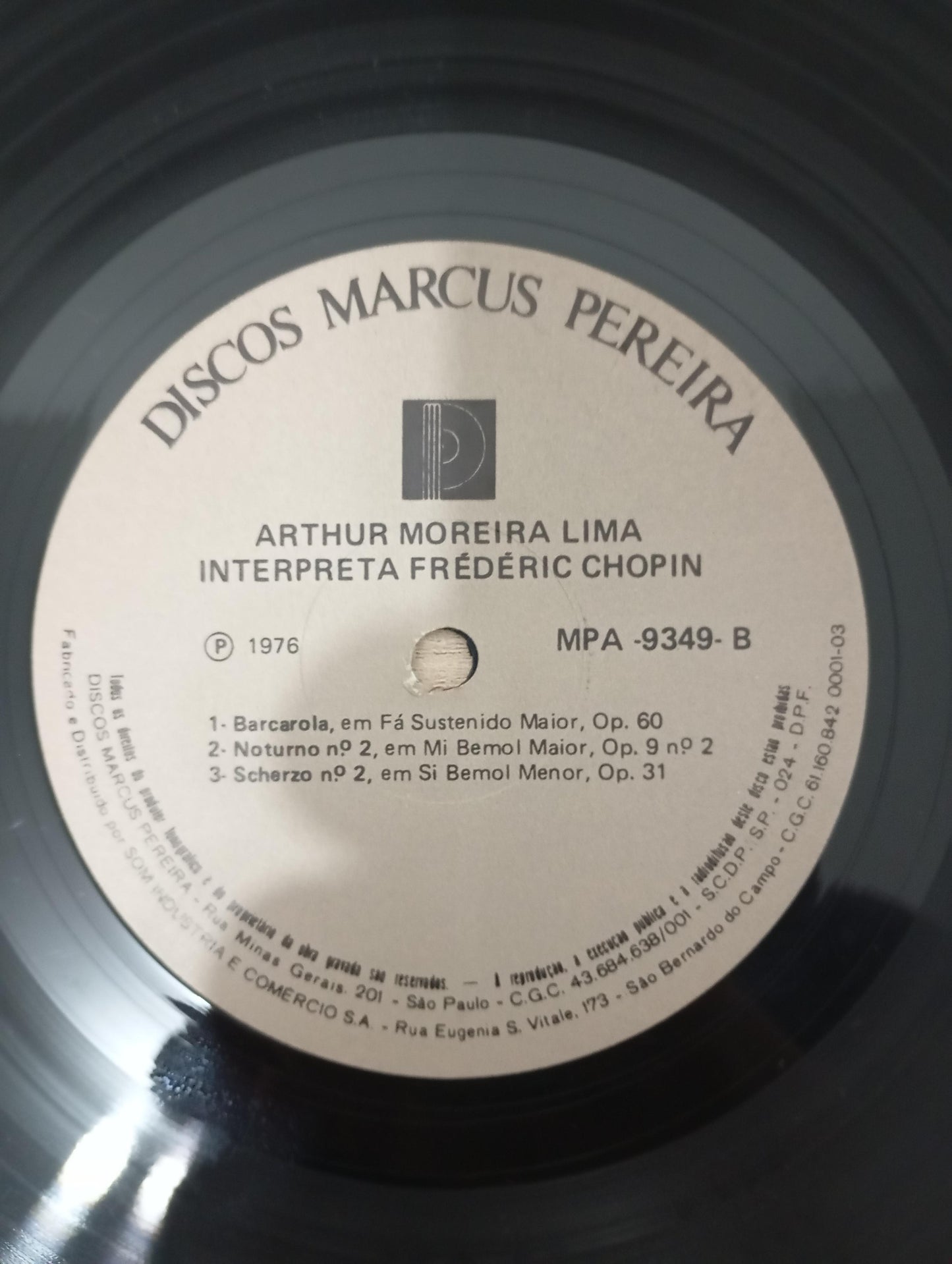 Lp Vinil Arthur Moreira Lima Interpreta Chopin Duplo