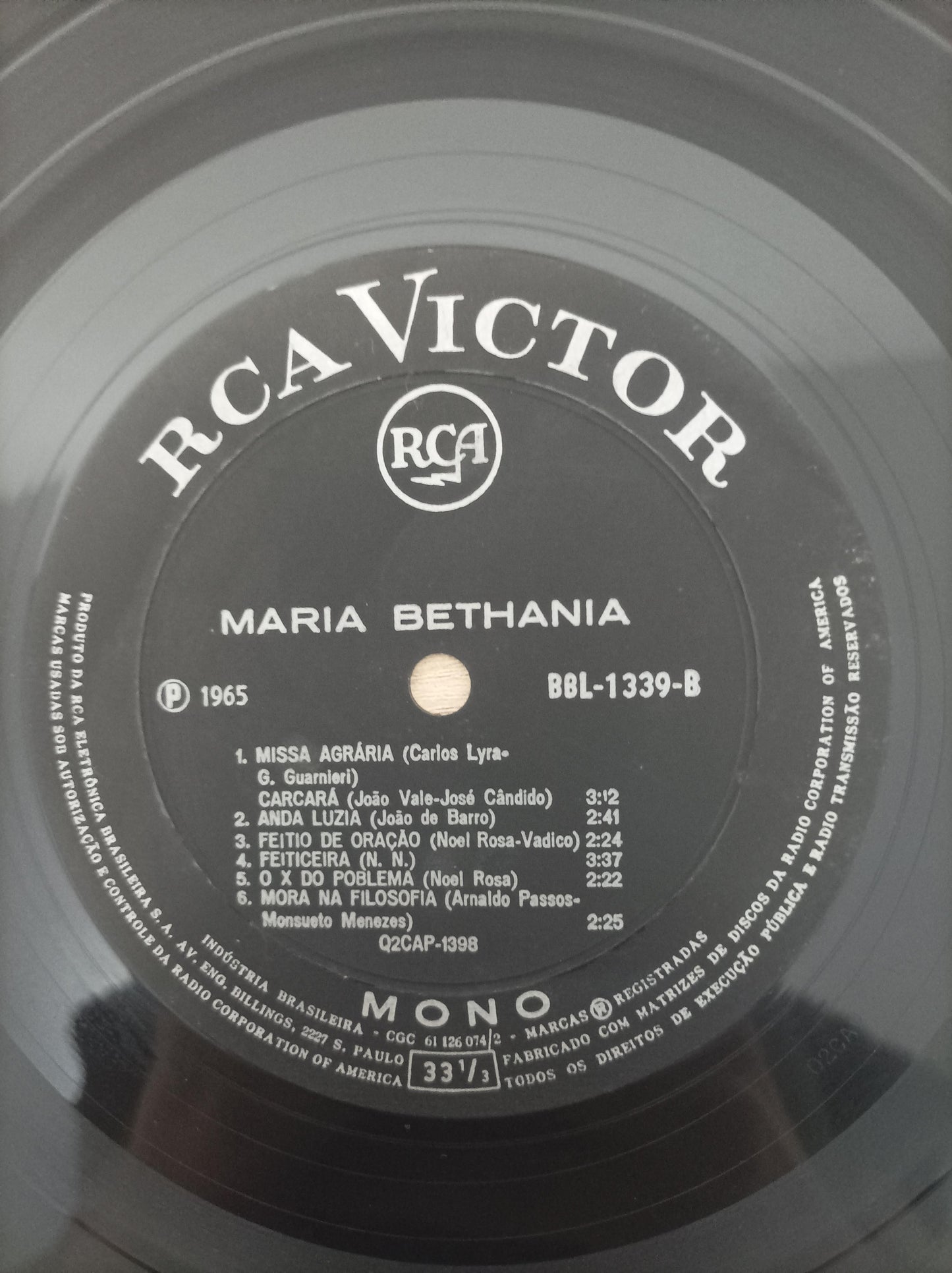 Lp Vinil Maria Bethânia 1965