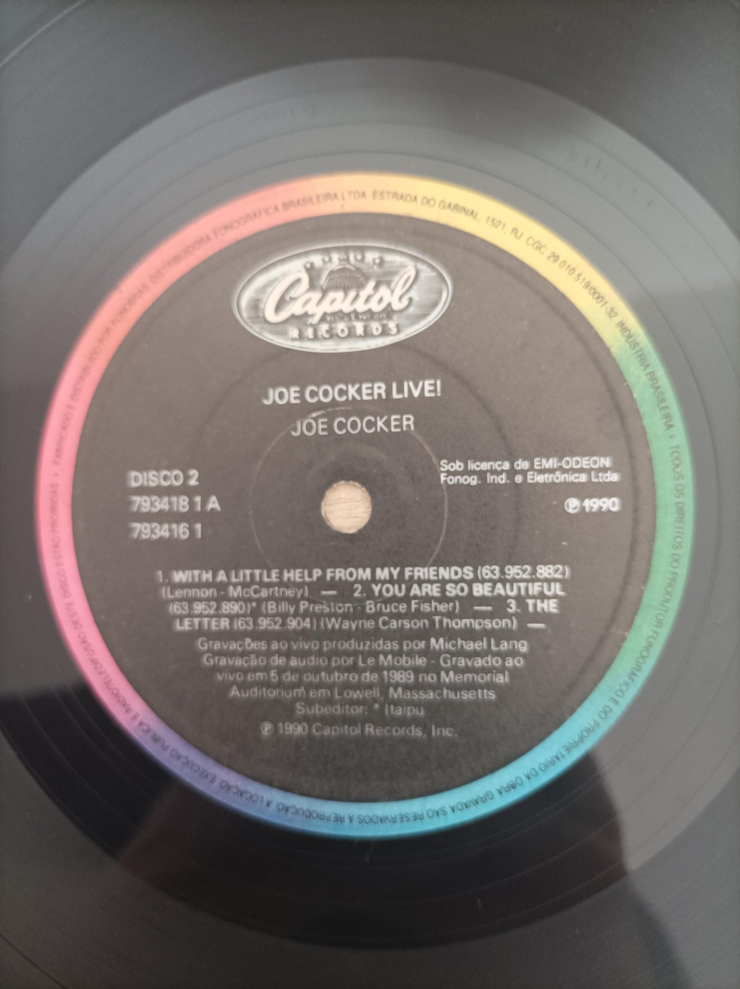 Disco Vinil Live Joe Cocker Duplo A