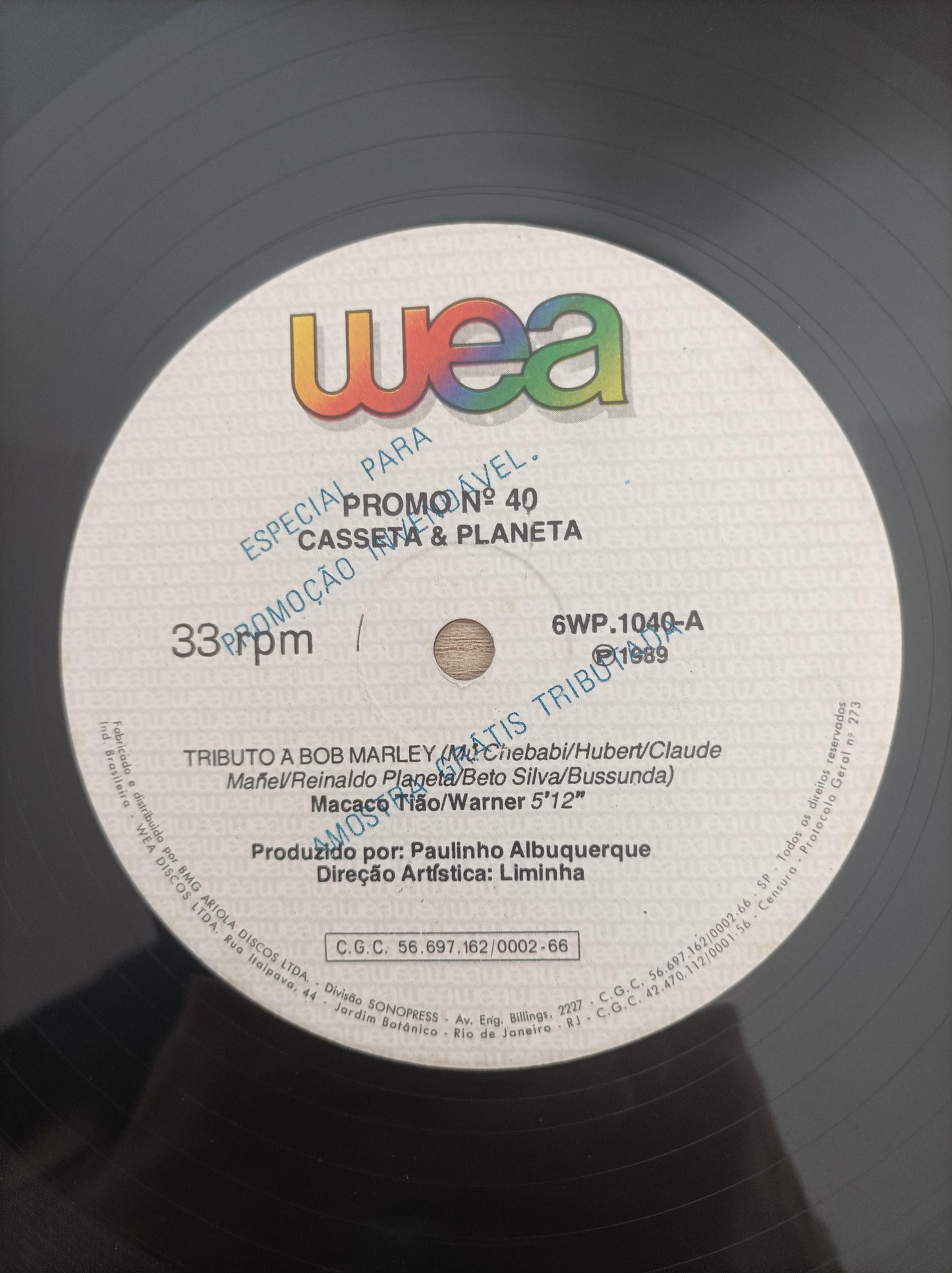 Lp Vinil Casseta & Planeta Tributo a Bob Marley