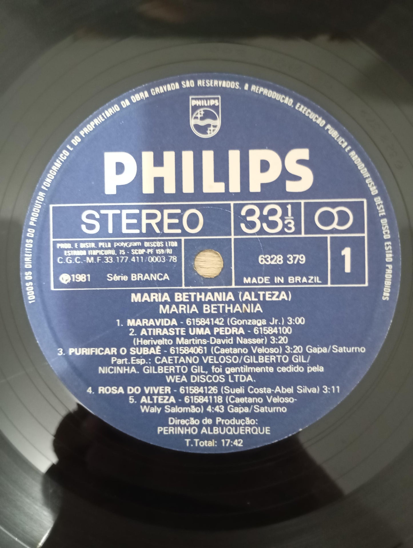 Lp Vinil Maria Bethânia Alteza