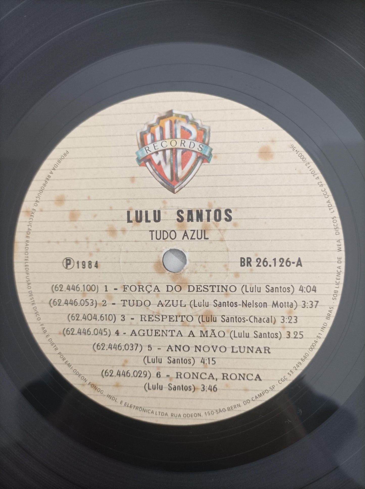 Lp Vinil Lulu Santos Tudo Azul Com Encarte
