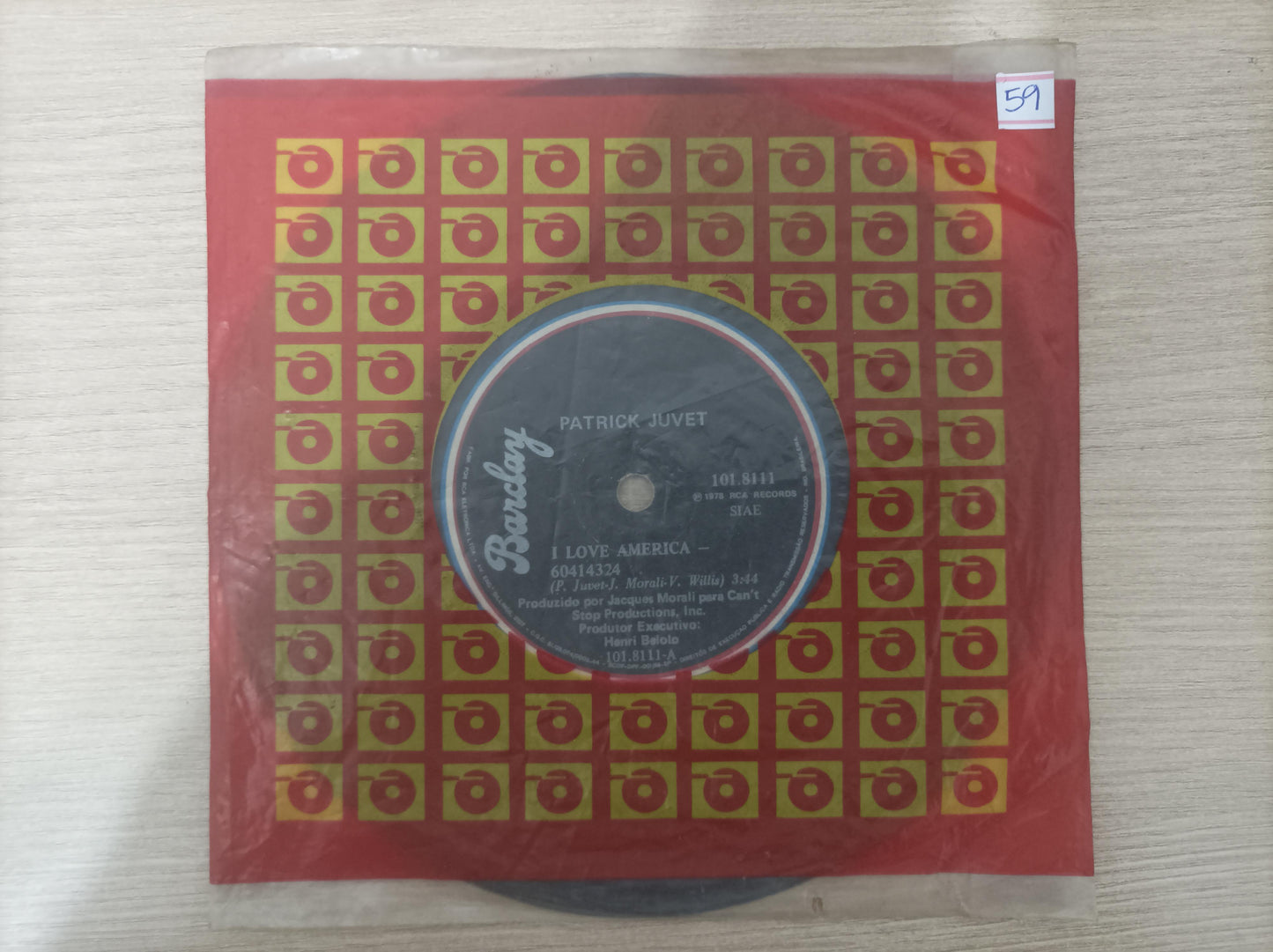 Compacto Vinil Patrick Juvet I Love America