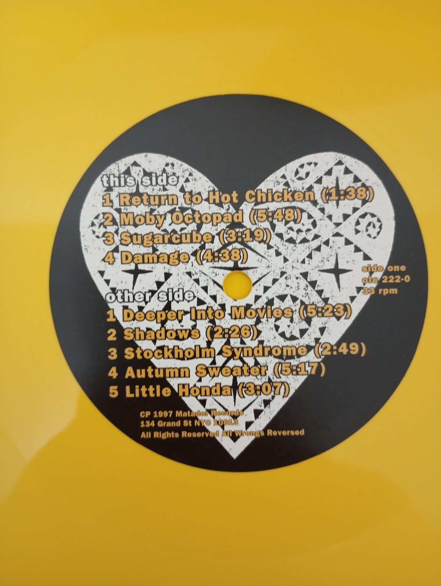 Lp Vinil Yo La Tengo I Can Hear Heart Duplo C Encartes Imp