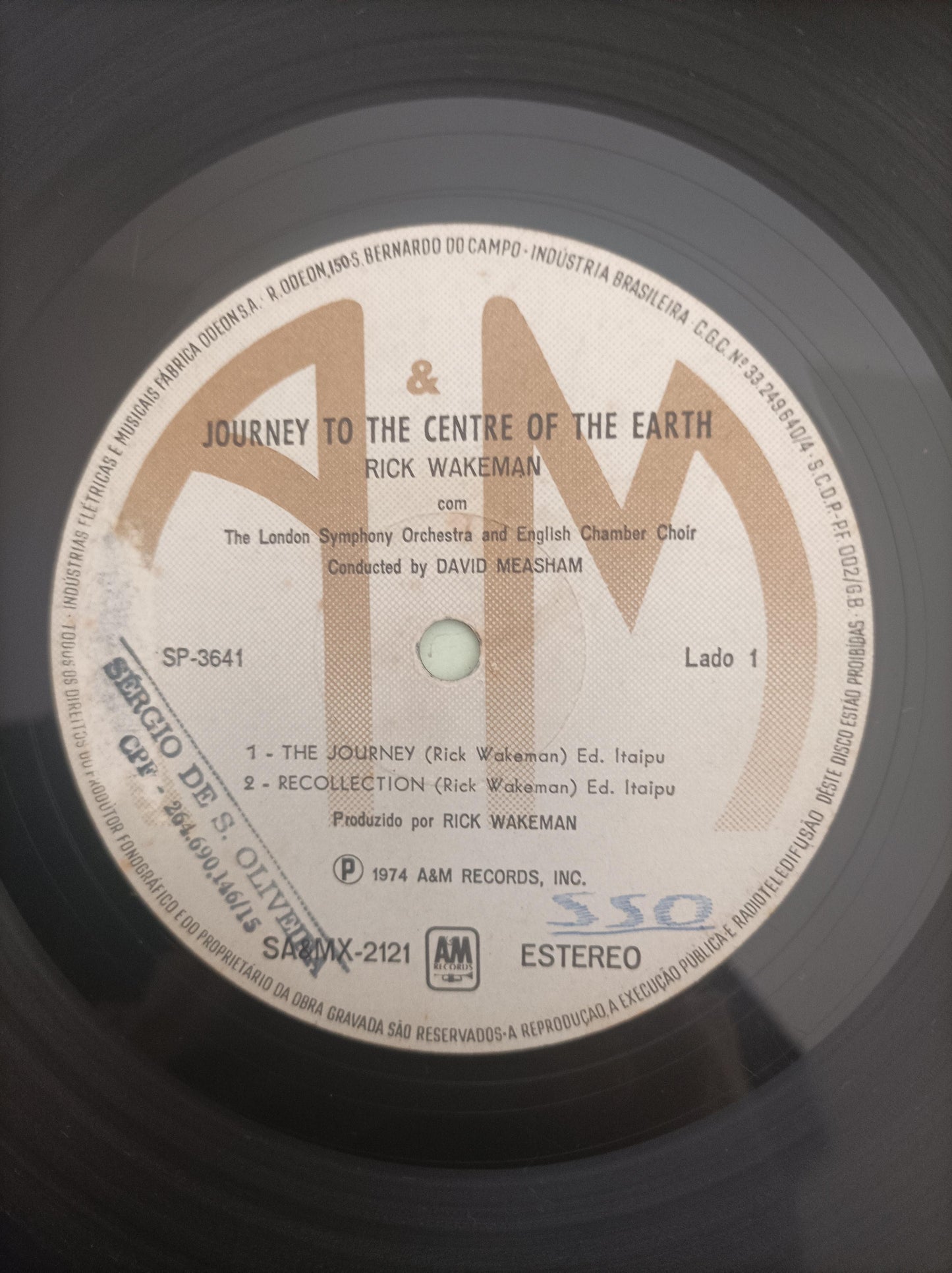 Disco Vinil Journey To The Centre Rick Wakeman Com Encarte A