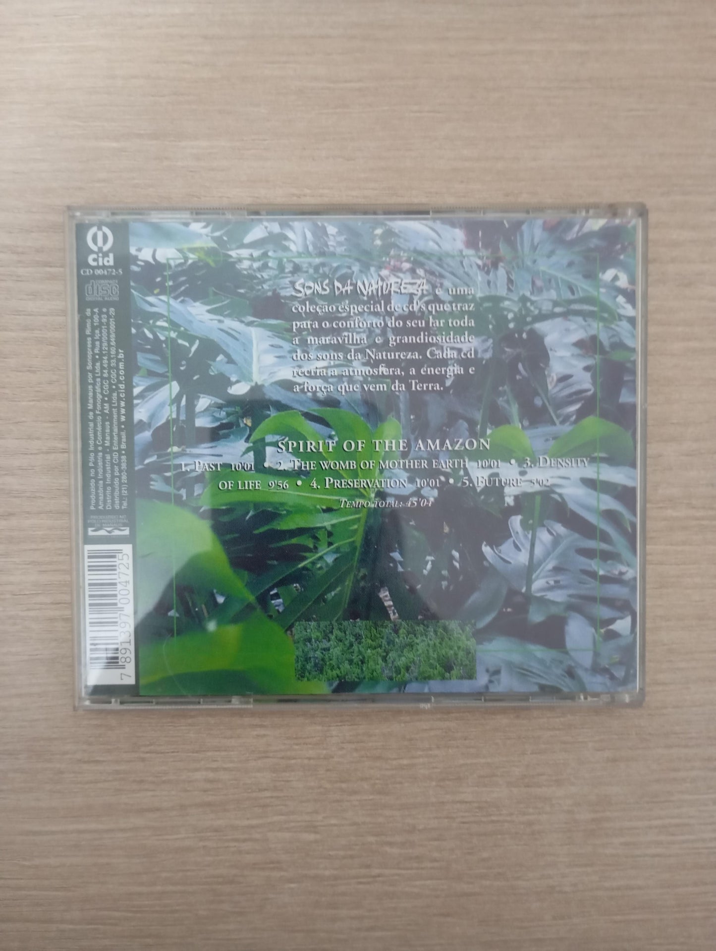 CD Sons da Natureza Spirit Of The Amazon
