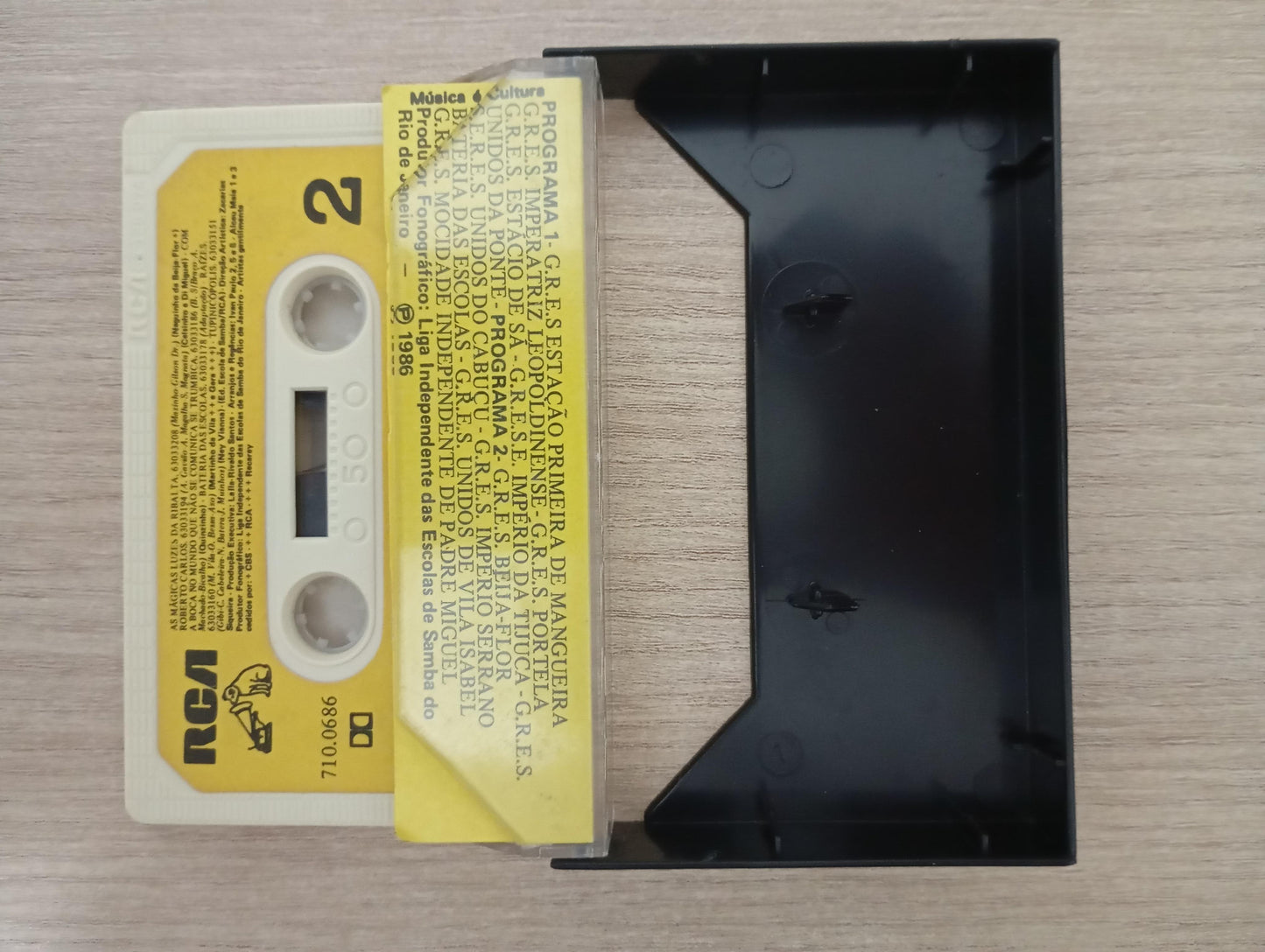 Fita K7 Cassete Sambas Enredo Escolas Samba Grupo 1A 87