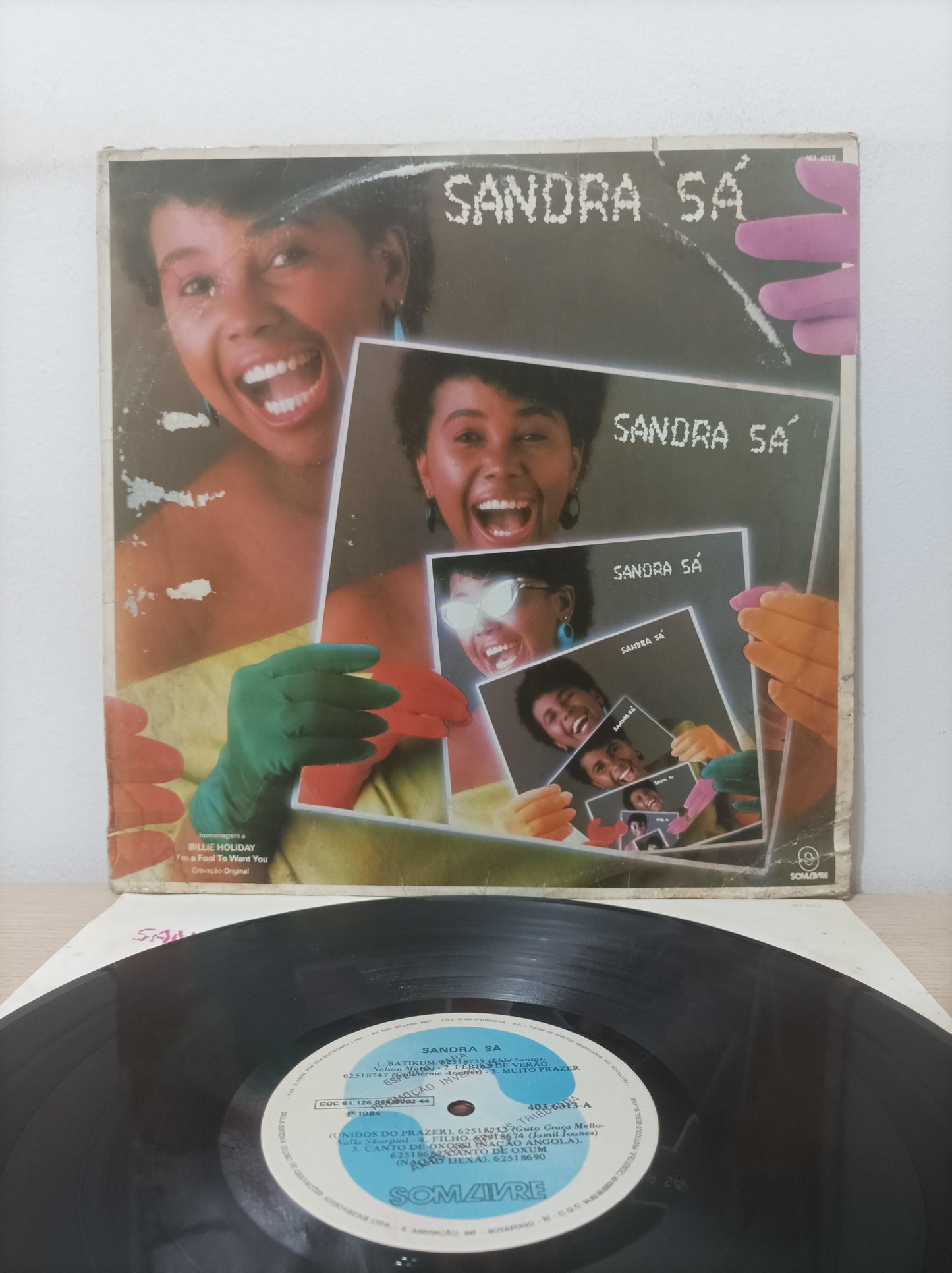 Lp Vinil Sandra De Sá 1984 Com Encarte