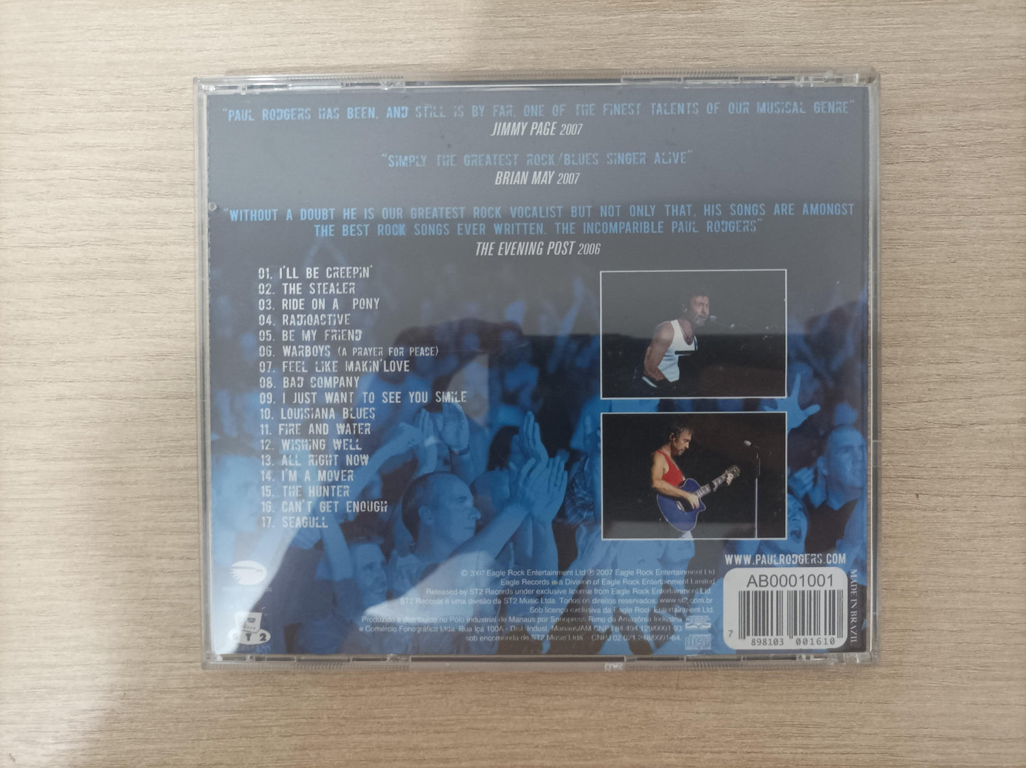 CD Paul Rodgers Live In Glasgow