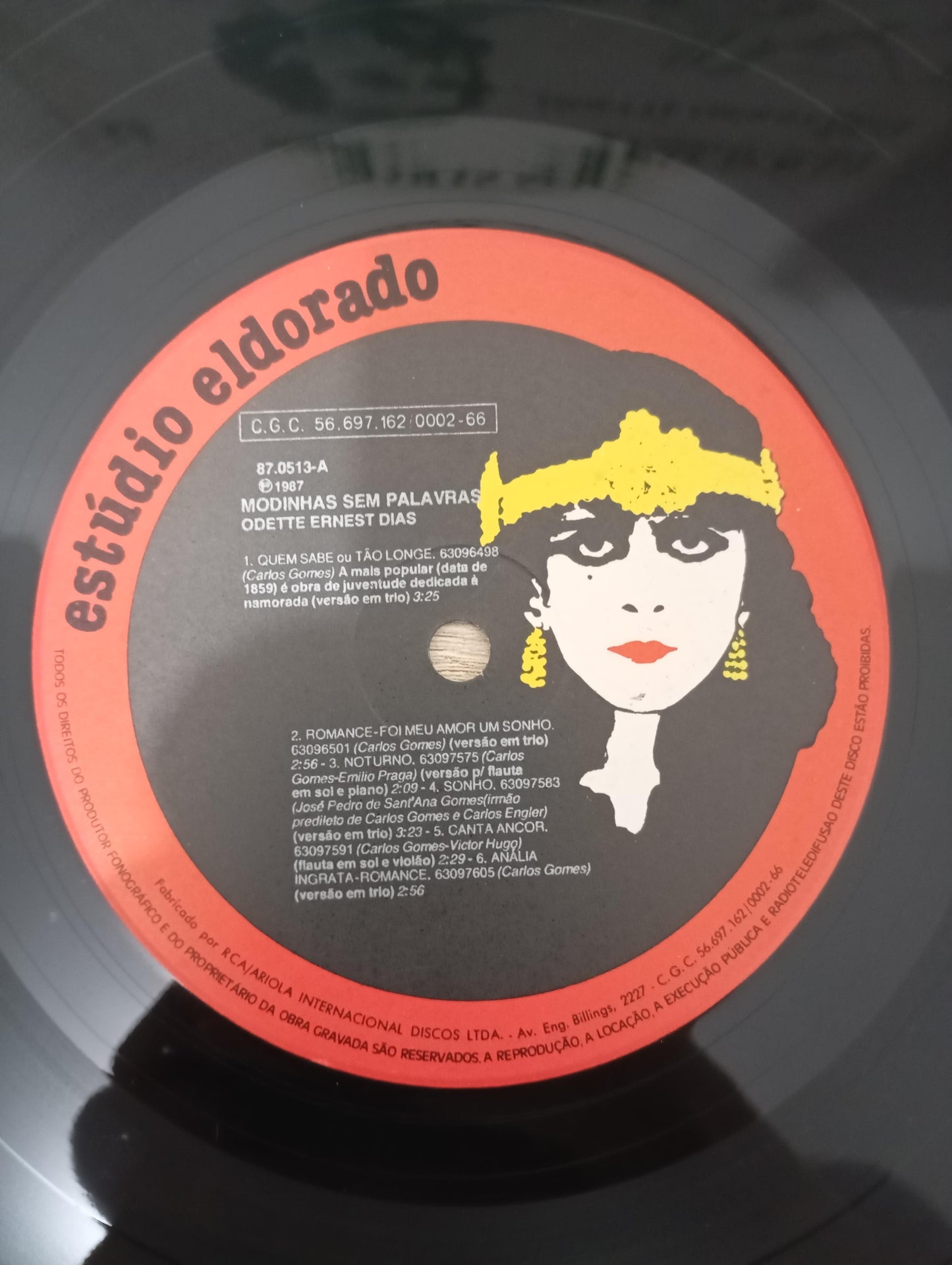Lp Vinil Odette Dias Modinhas Sem Palavras De Carlos Gomes