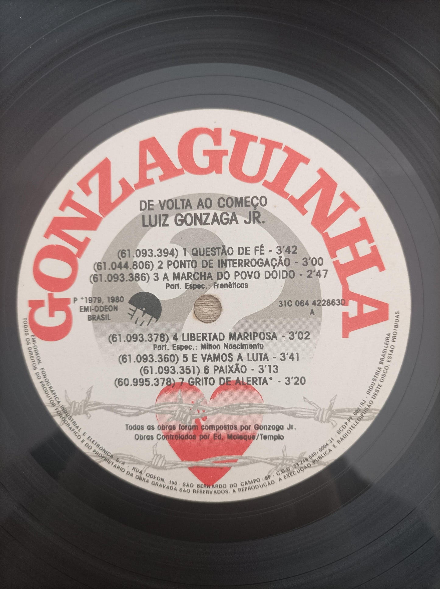 Lp Vinil Gonzaguinha De Volta Ao Começo