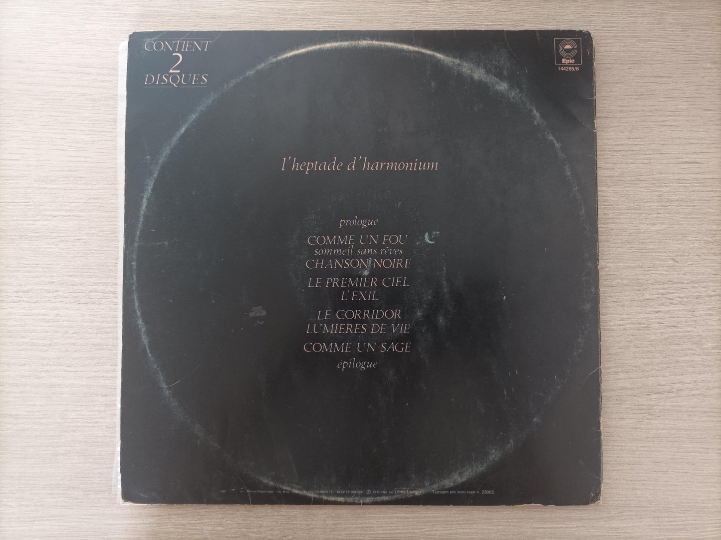 Lp Vinil Harmonium L'Heptade Duplo Com Encartes, Leia