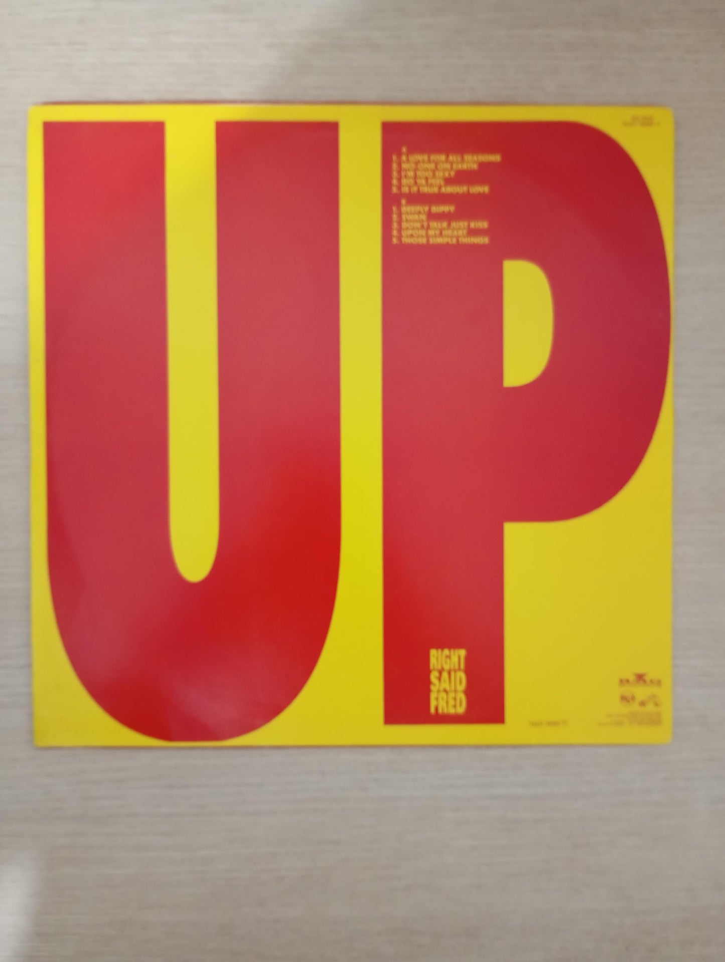 Lp Vinil Right Said Fred Up Com Encarte