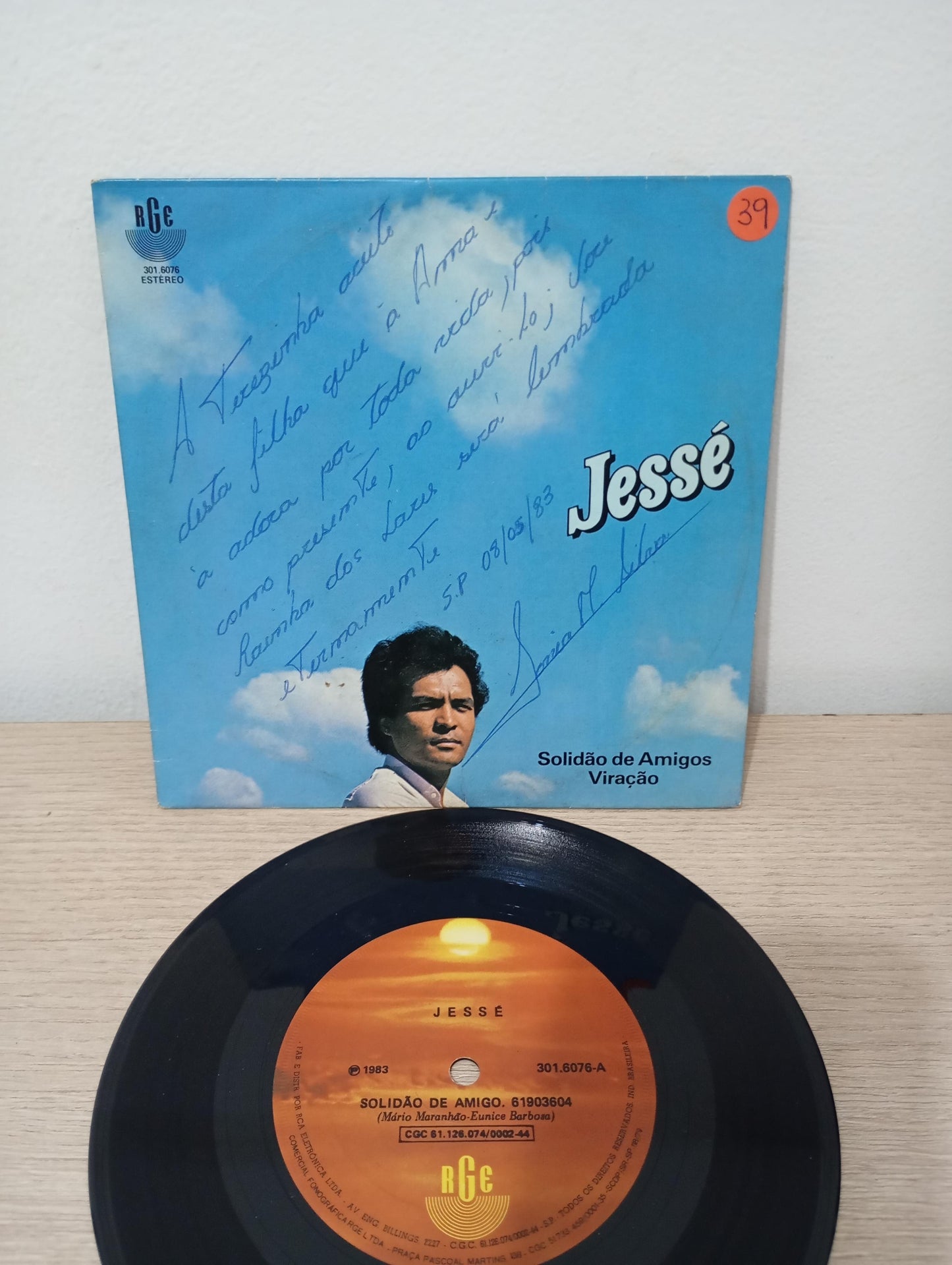 Vinil Compacto Jessé Solidão de Amigos / Viração