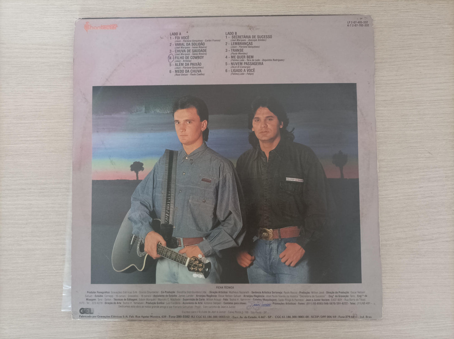 Lp Vinil Jean e Junior Secretária de Sucesso