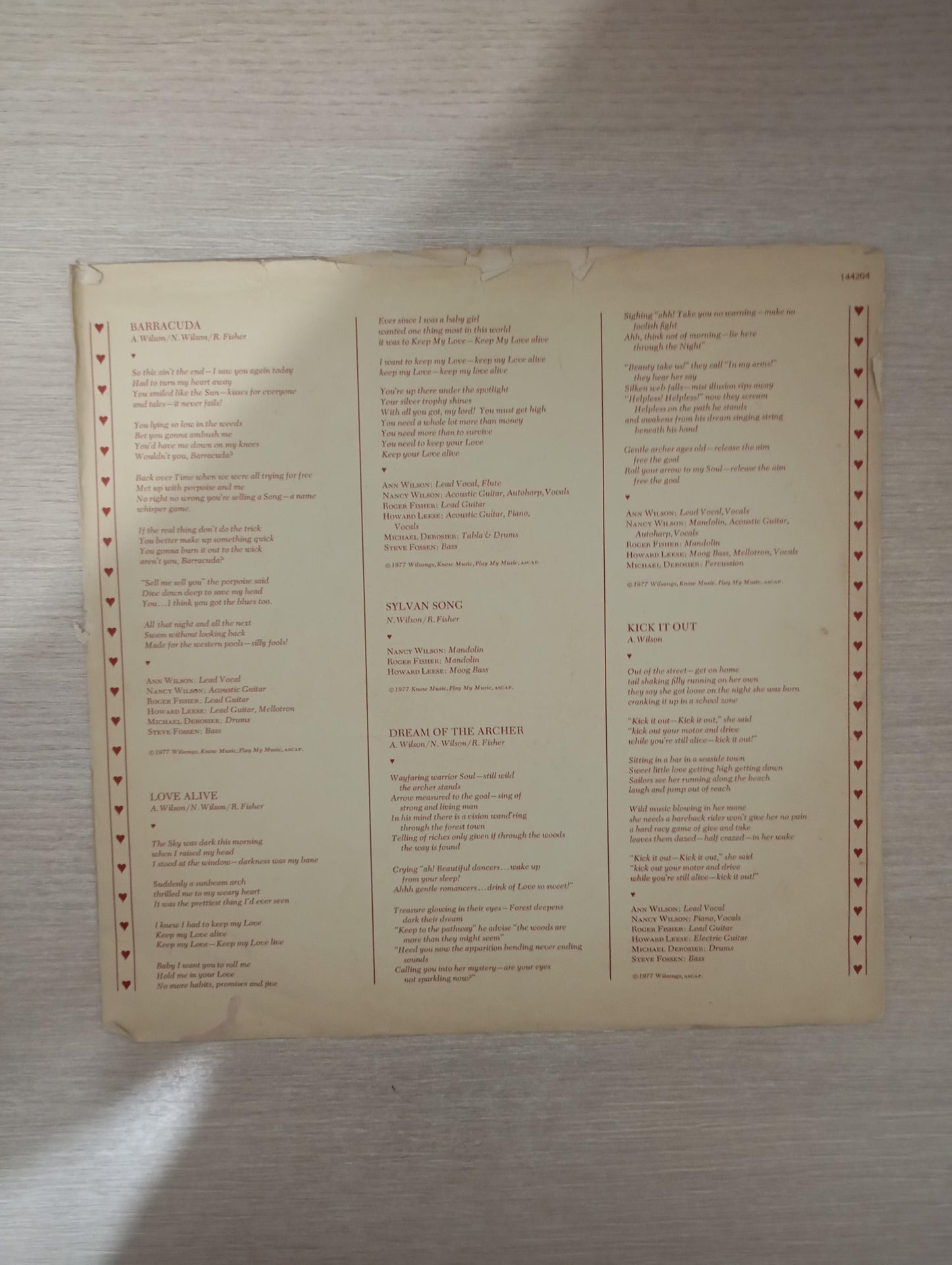 Lp Vinil Heart Little Queen Com Encarte