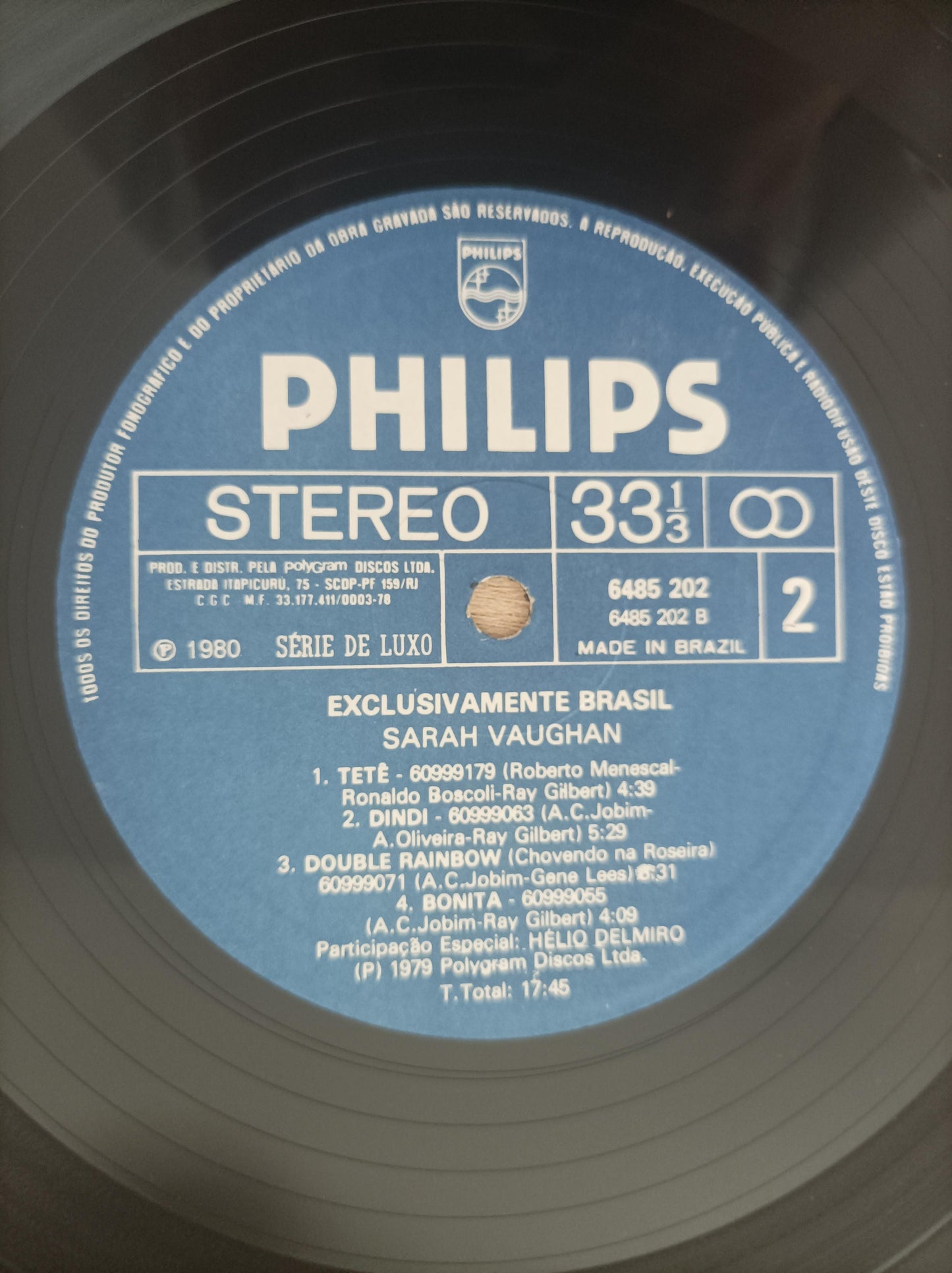 Lp Vinil Sarah Vaughan Exclusivamente Brasil