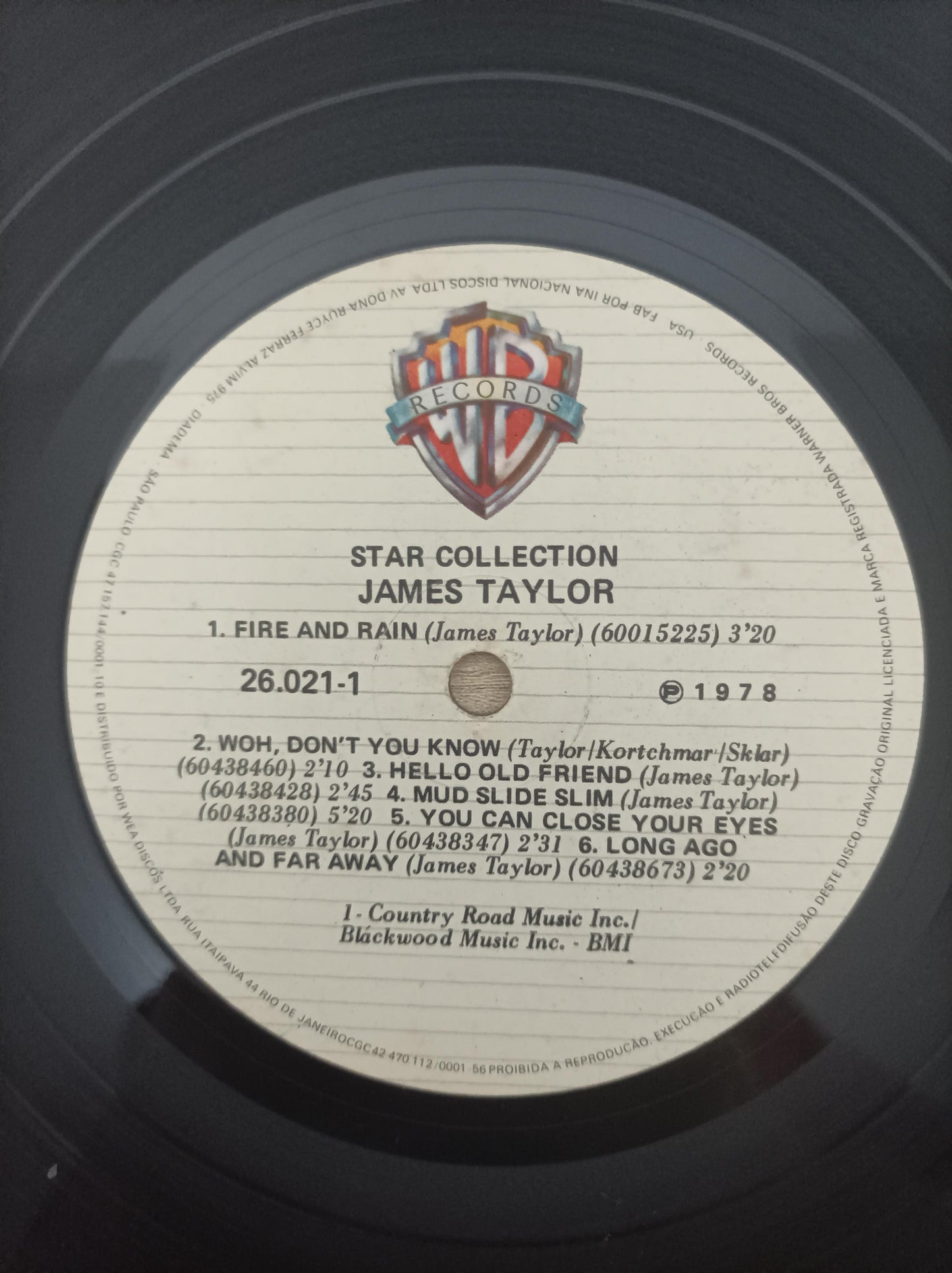 Lp Vinil James Taylor Star Collection Duplo Com Encarte