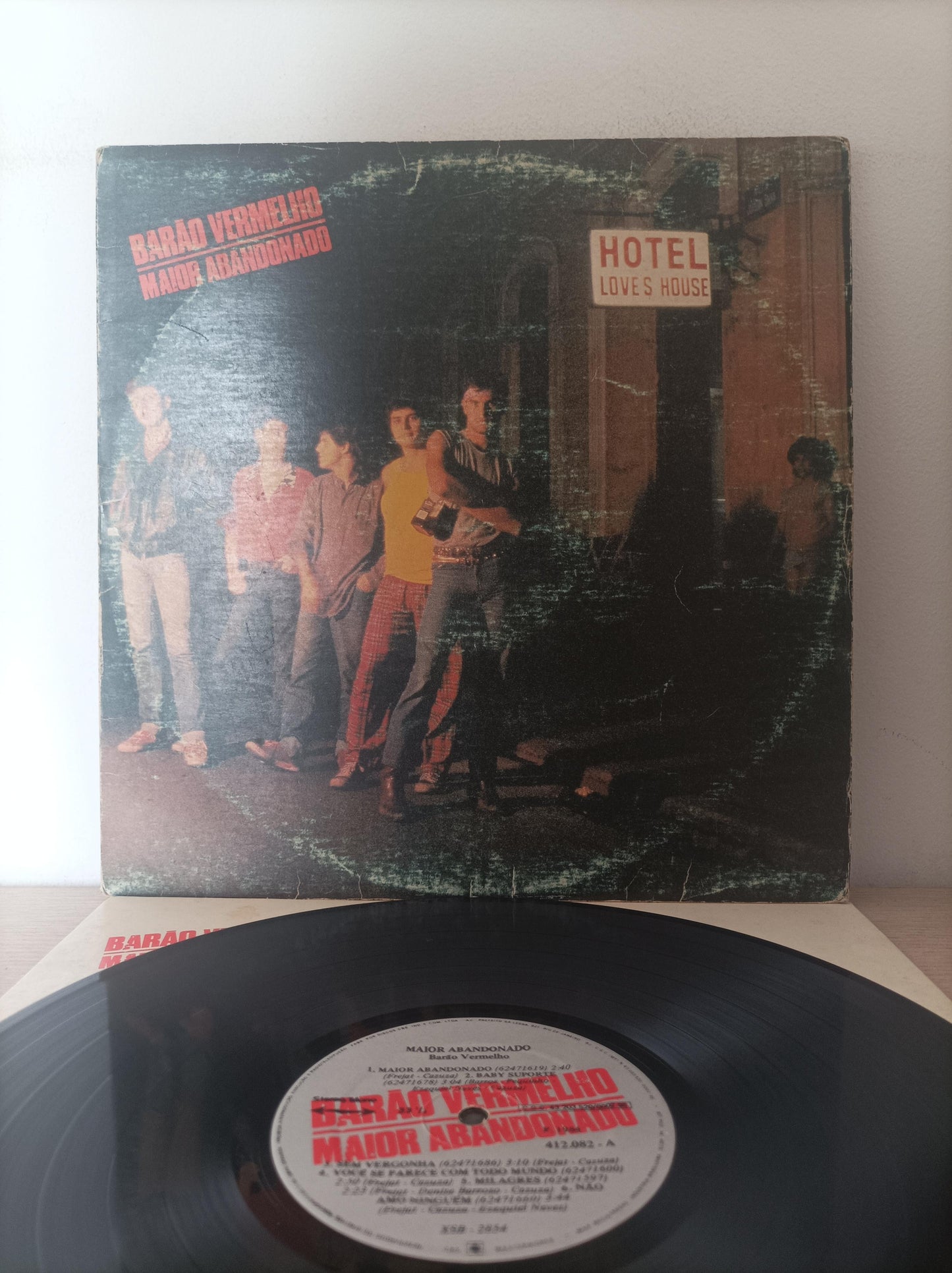 Lp Vinil Barão Vermelho Maior Abandonado Com Encarte