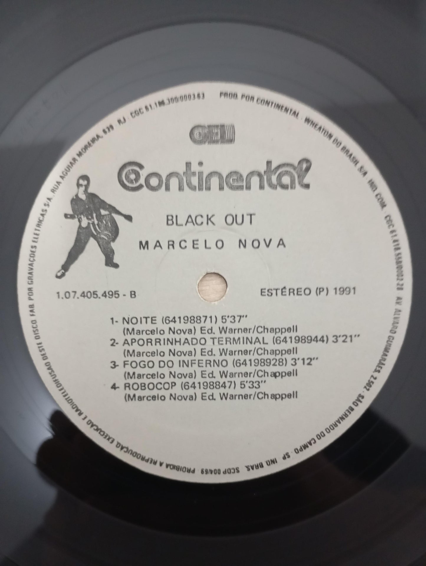 Lp Vinil Marcelo Nova Blackout Com Encarte