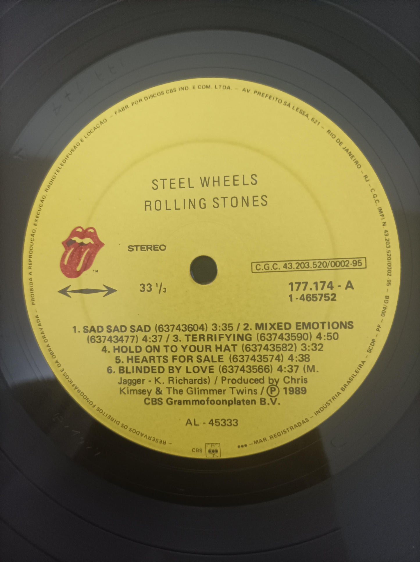 Lp Vinil The Rolling Stones Steel Wheels Com Encarte