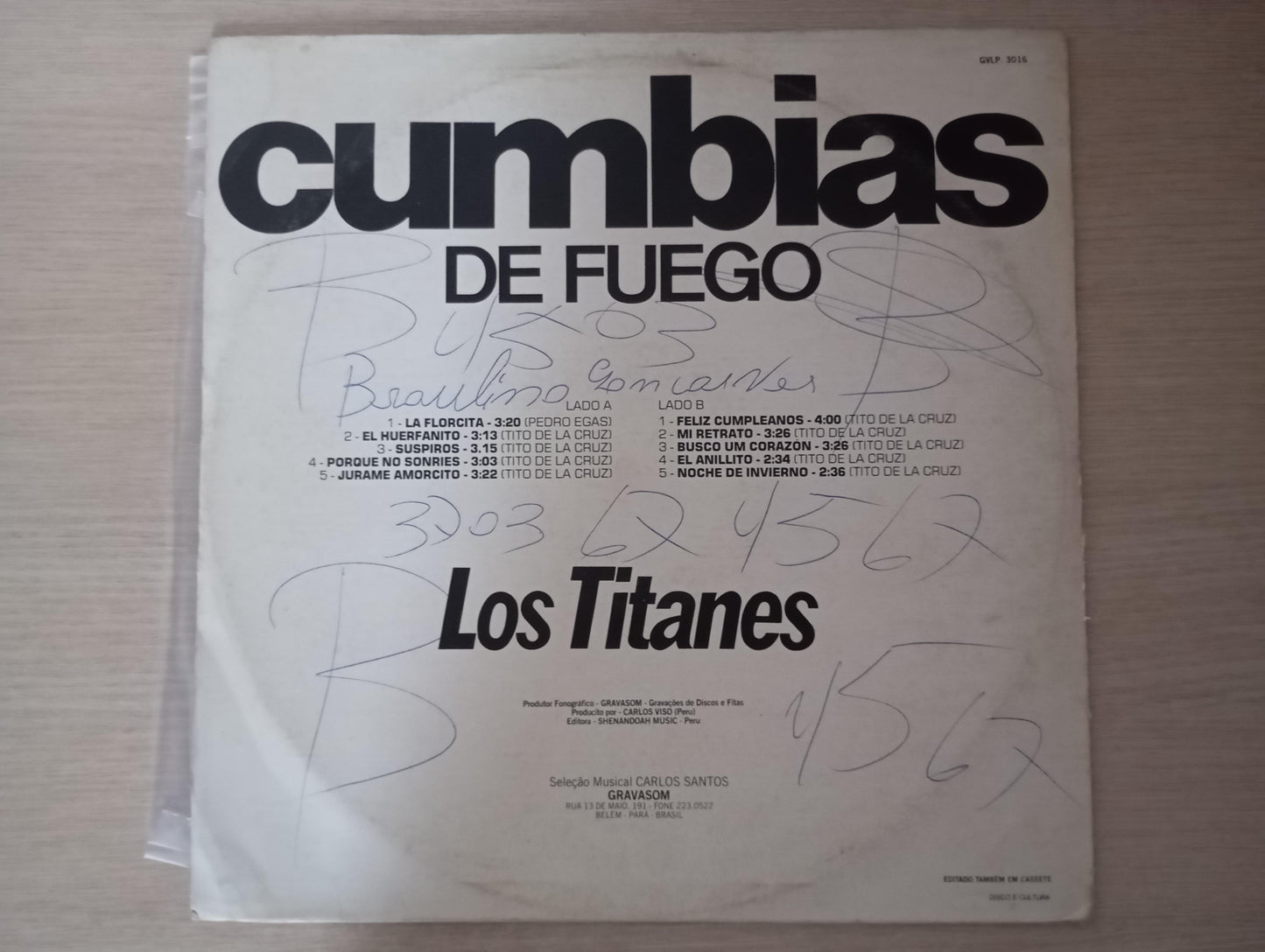 Lp Vinil Los Titanes Cumbias de Fuego