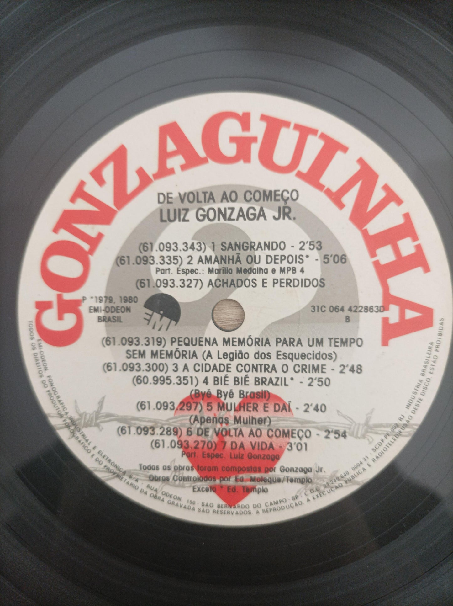Lp Vinil Gonzaguinha De Volta Ao Começo
