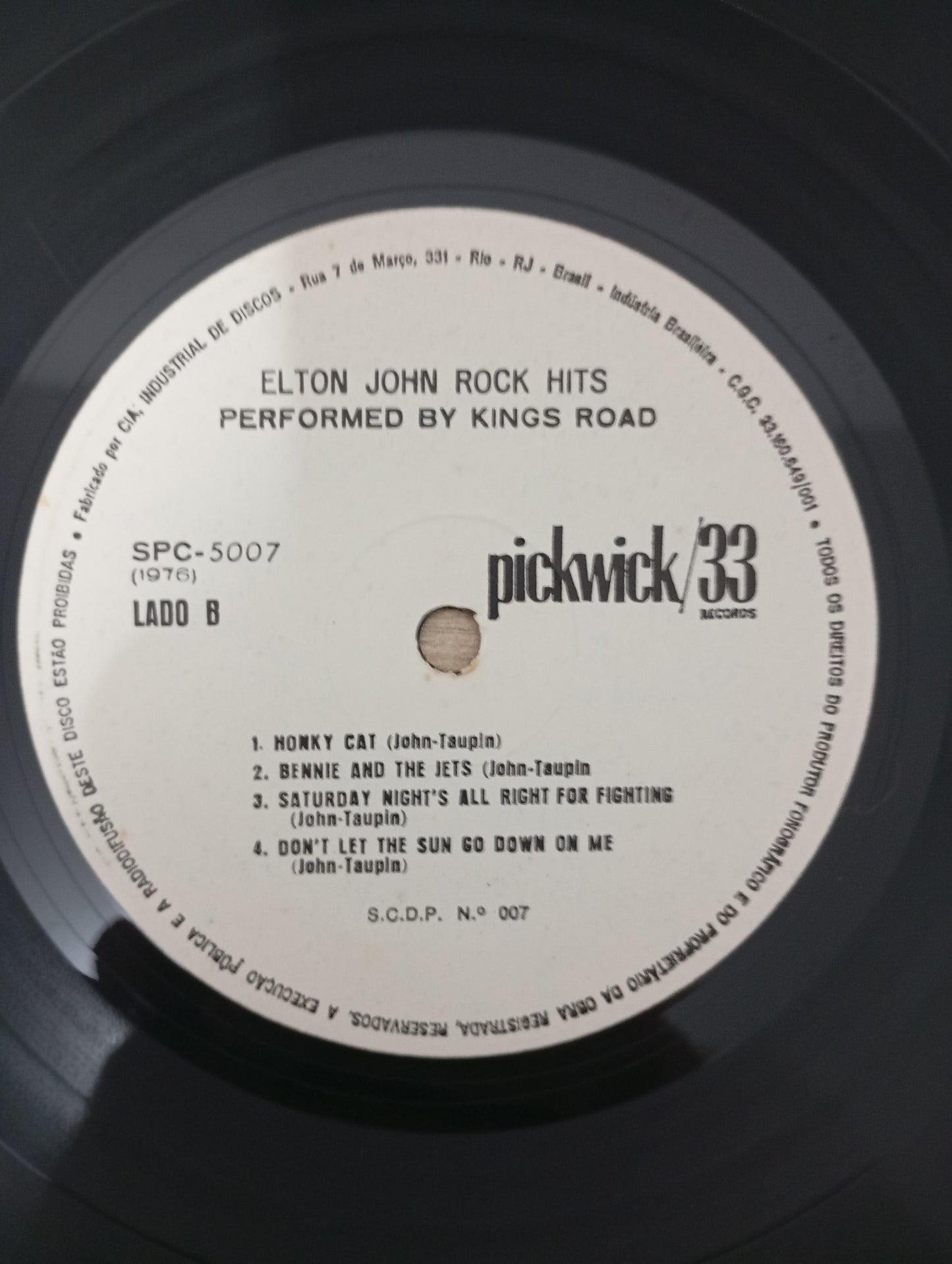 Lp Vinil Kings Road Elton John Rock Hits