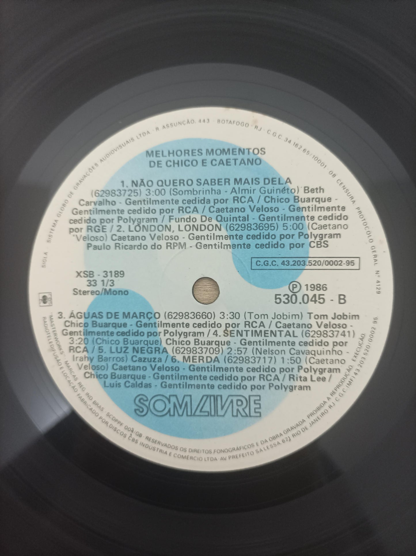 Lp Vinil Chico Buarque & Caetano Melhores Momentos de