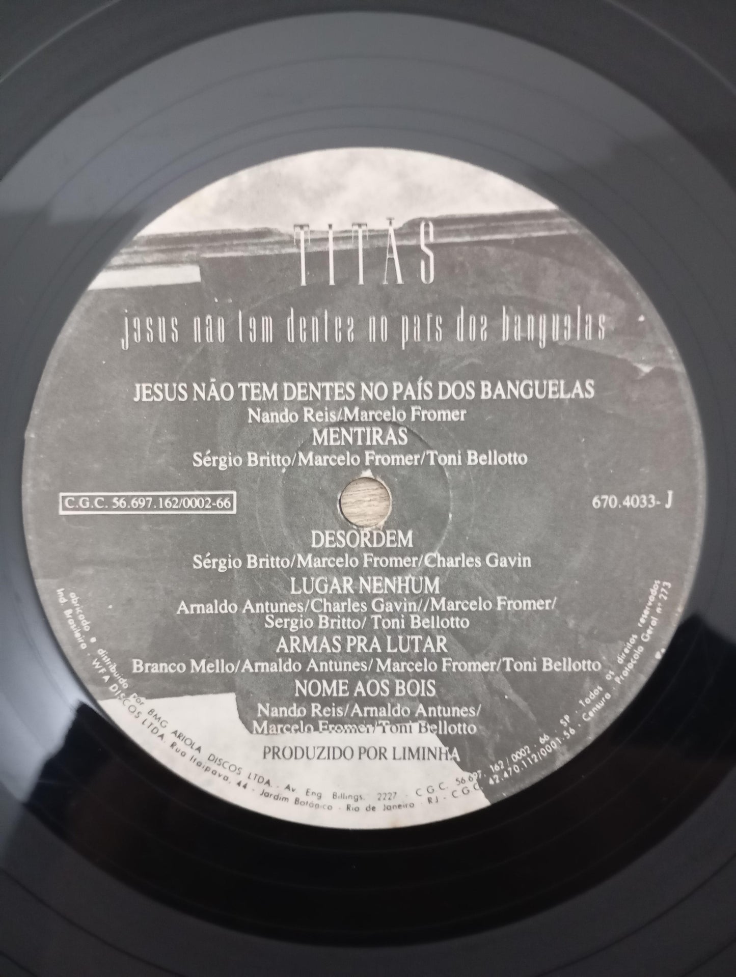 Lp Vinil Titãs Jesus Não Tem Dentes País Banguelas C Encarte