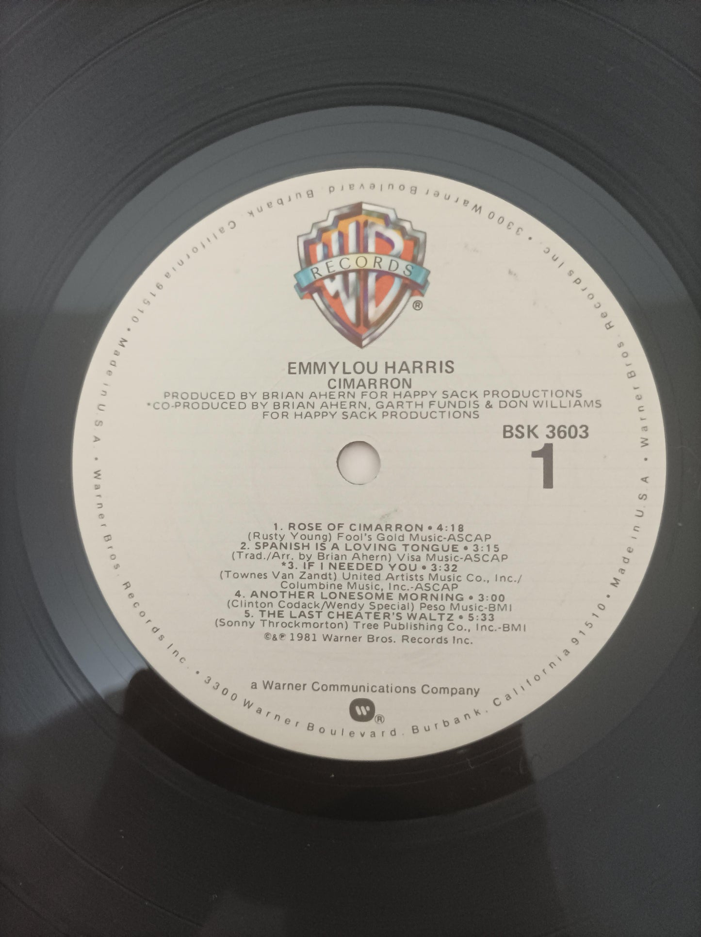 Lp Vinil Emmylou Harris Cimarron Com Encarte Importado