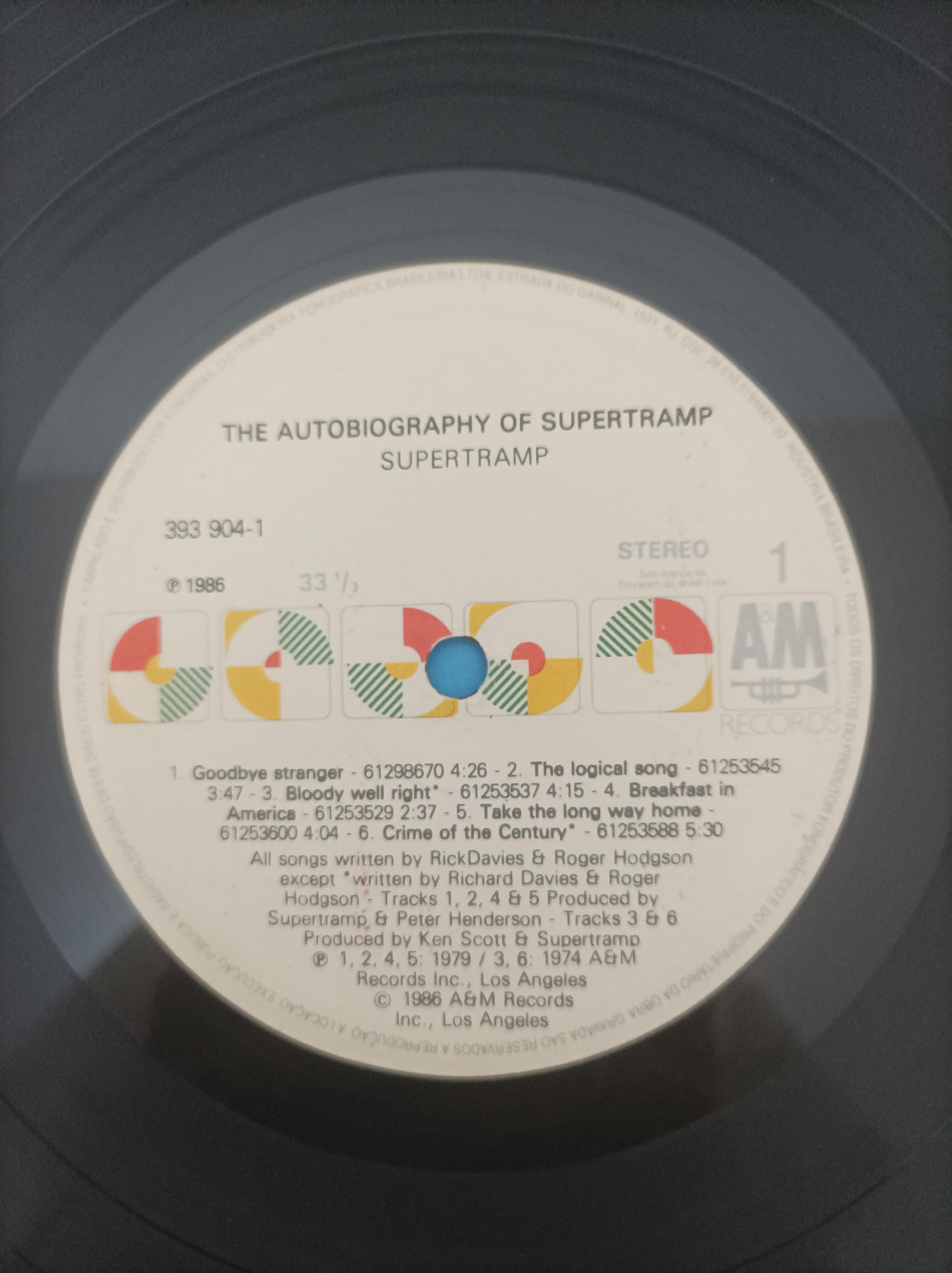 Lp Vinil Supertramp The Autobiography of Com Encarte