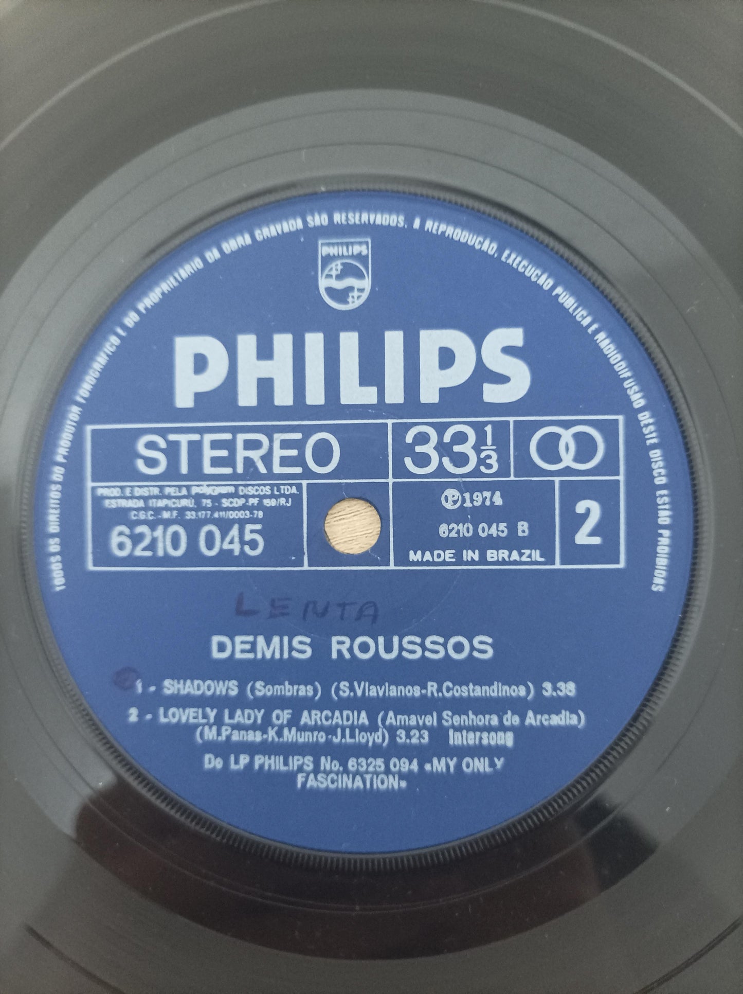 Compacto Vinil Demis Roussos Smile / My Only Fascination