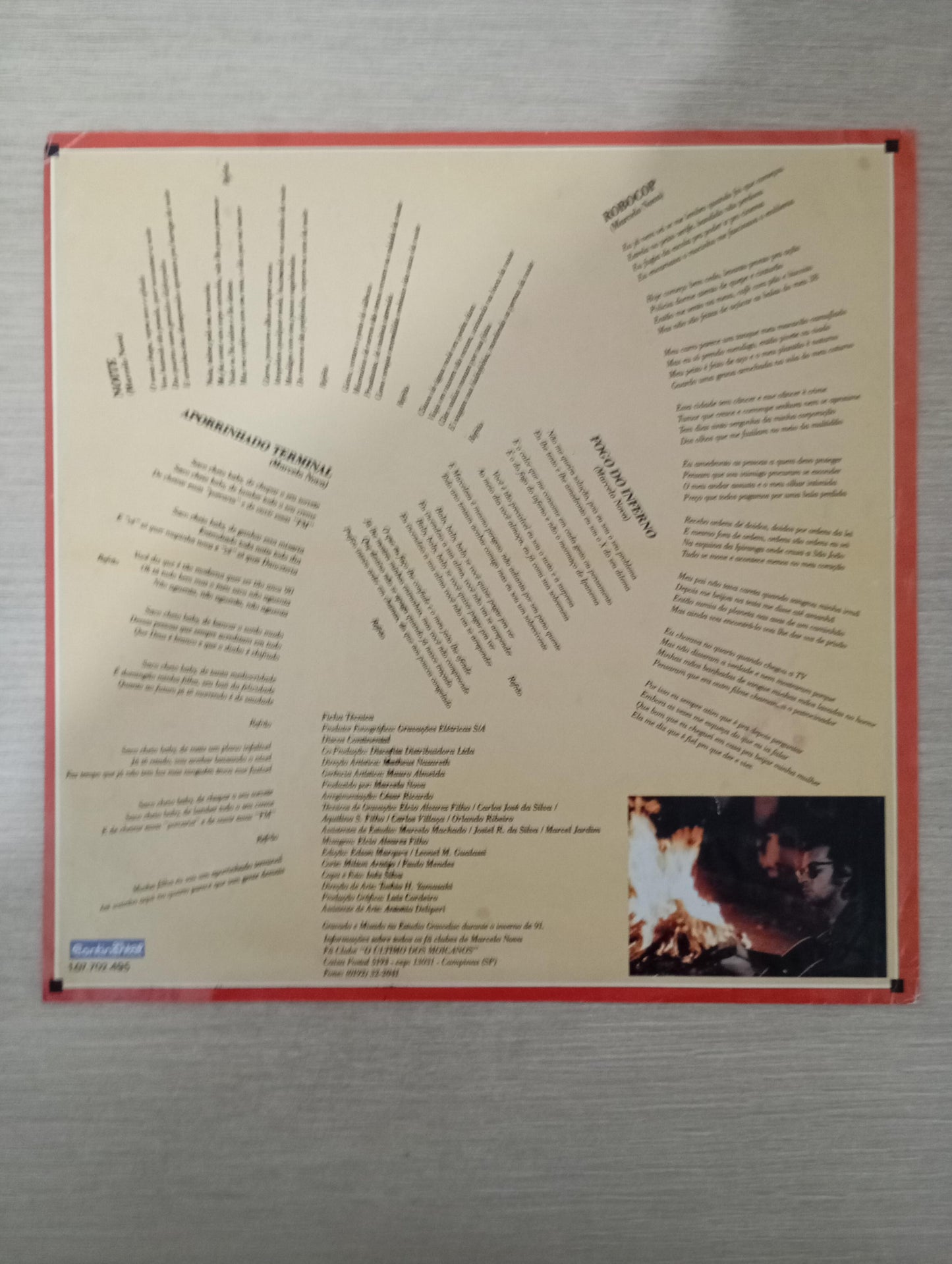 Lp Vinil Marcelo Nova Blackout Com Encarte